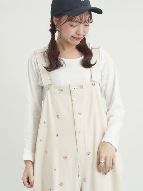 Samansa Mos2「スラブ天竺インナー」|Tシャツ・カットソー|オフホワイト