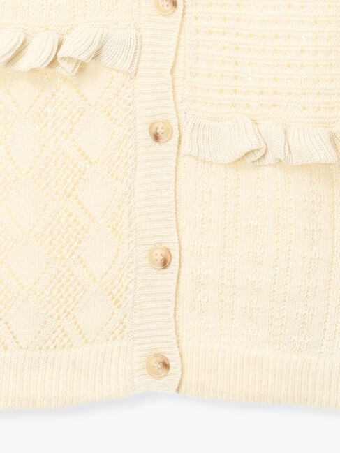 Samansa Mos2「前後2WAYパッチワークニットベスト」|ダウンベスト・ベスト|