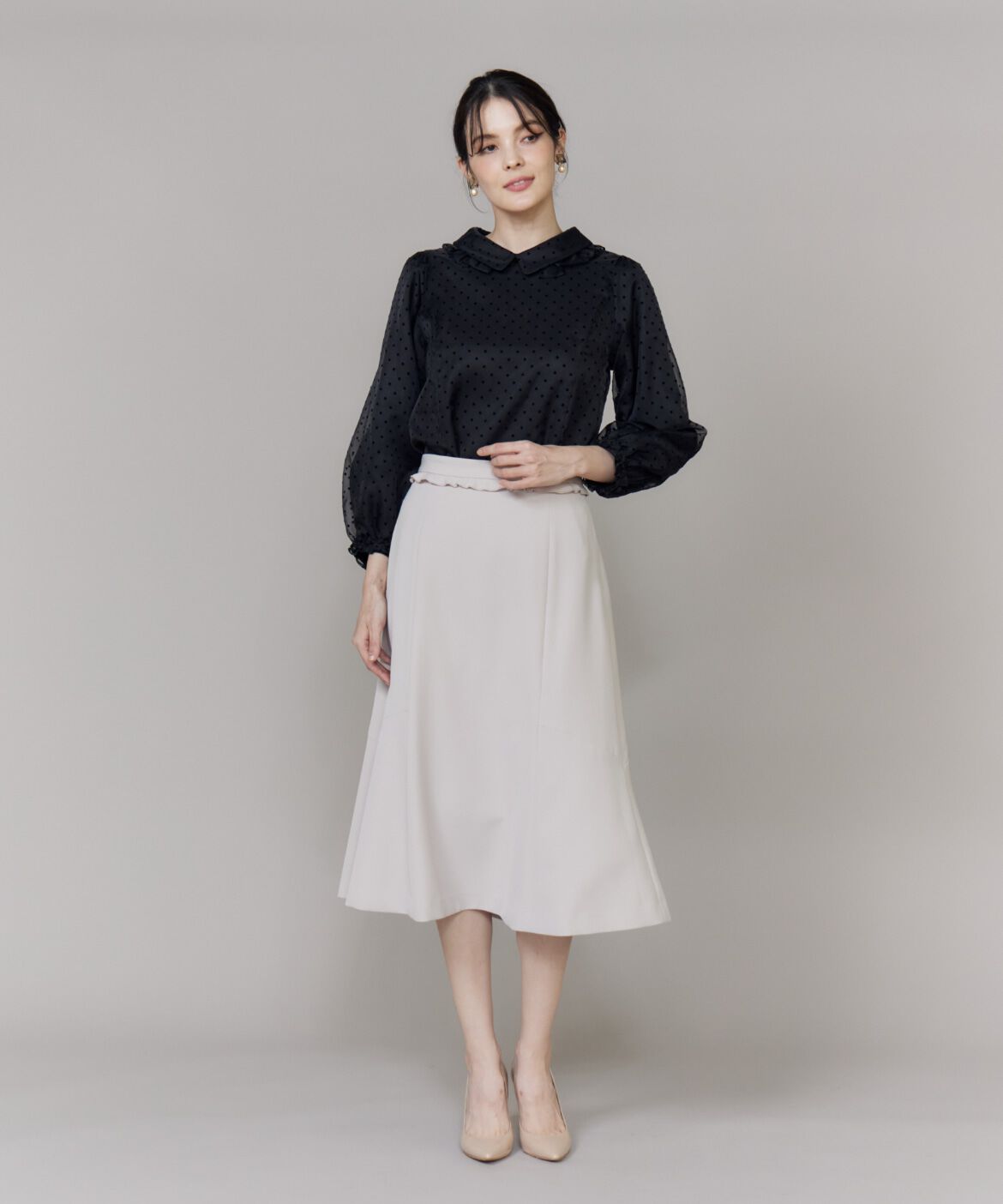 Maglie le cassetto「《M Maglie le cassetto》フリルフレアスカート」|フレア|