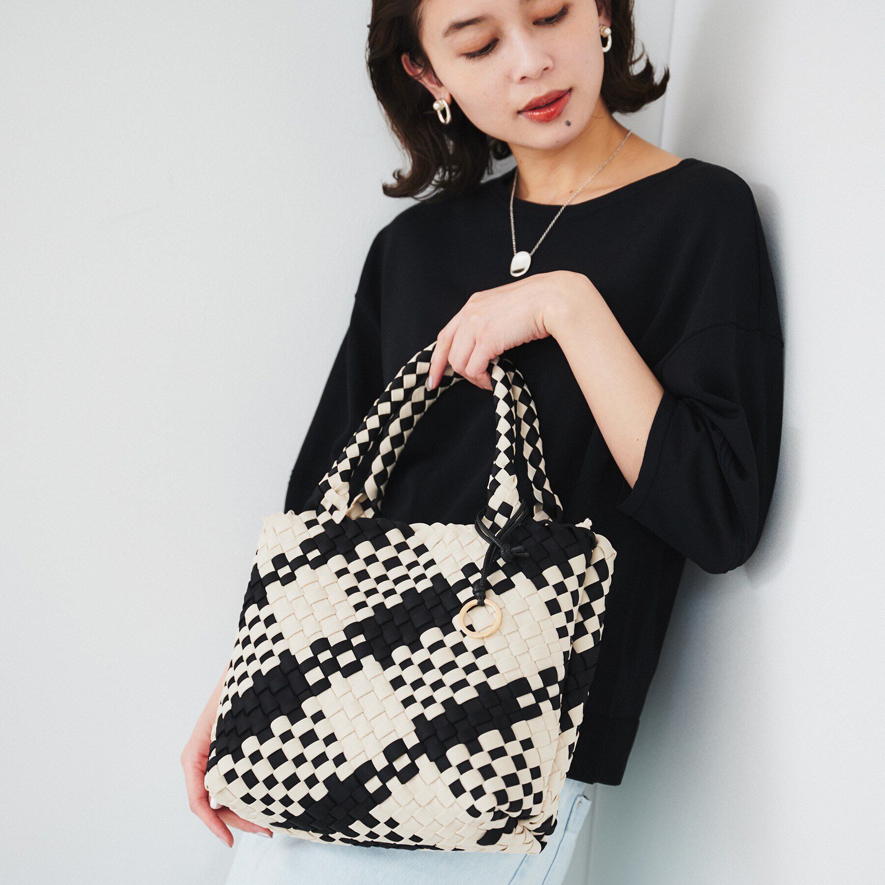 UNTITLED「カラーメッシュトート」|トートバッグ|