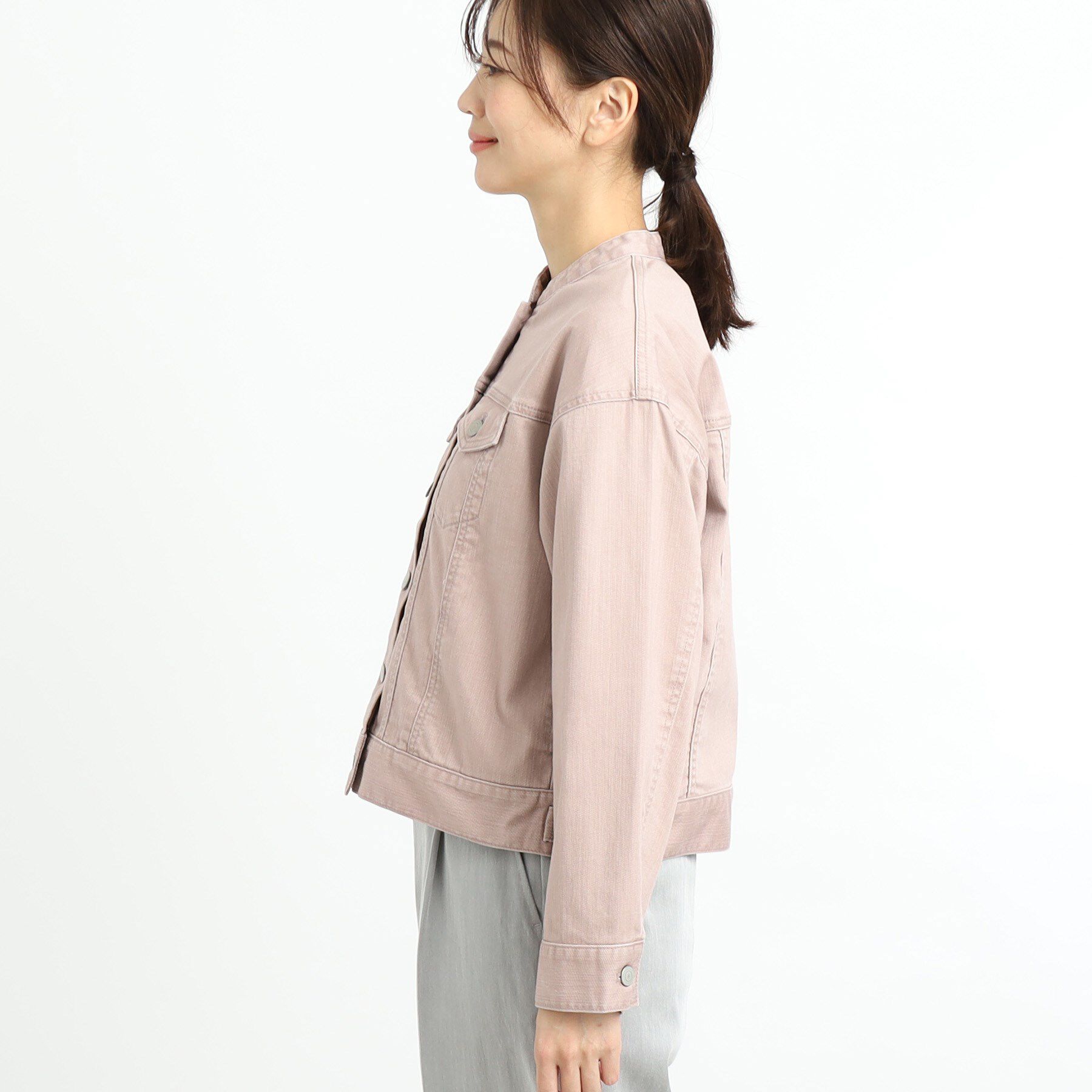 Reflect「【手洗い可】カラーデニムジャケット」|デニムジャケット|