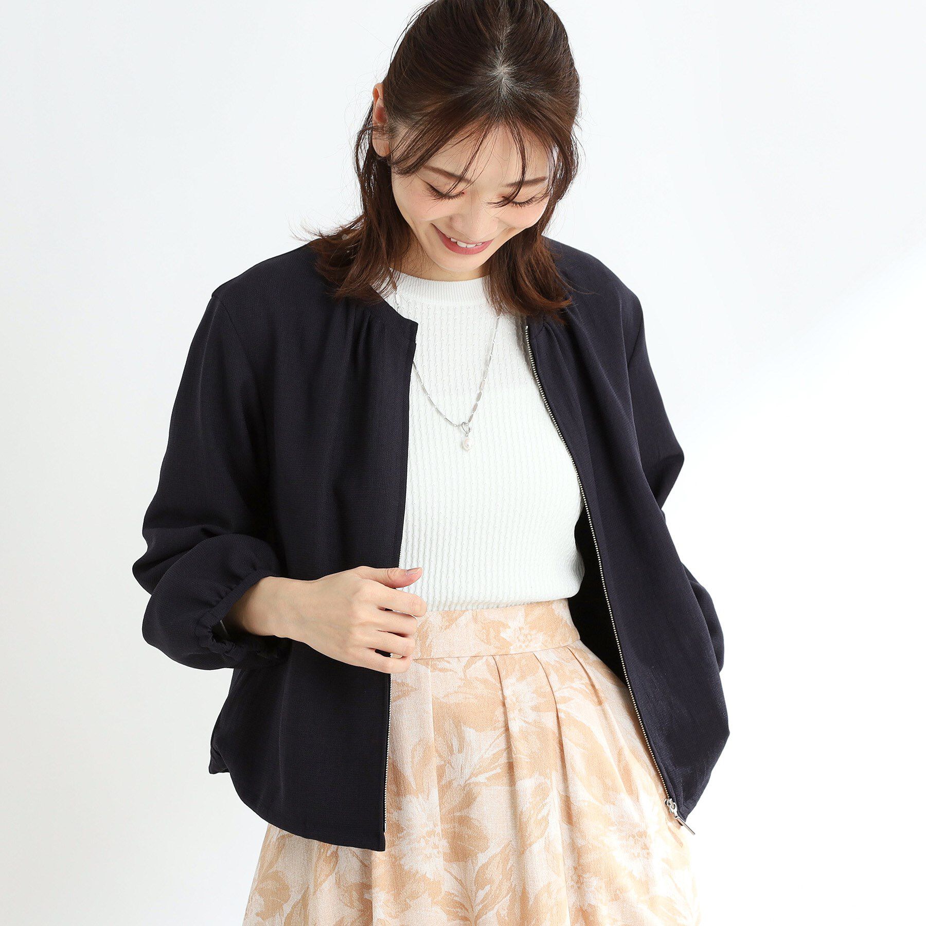 Reflect「【夏SALE／手洗い可】ジップアップメッシュブルゾン」|ブルゾン・スタジャン|