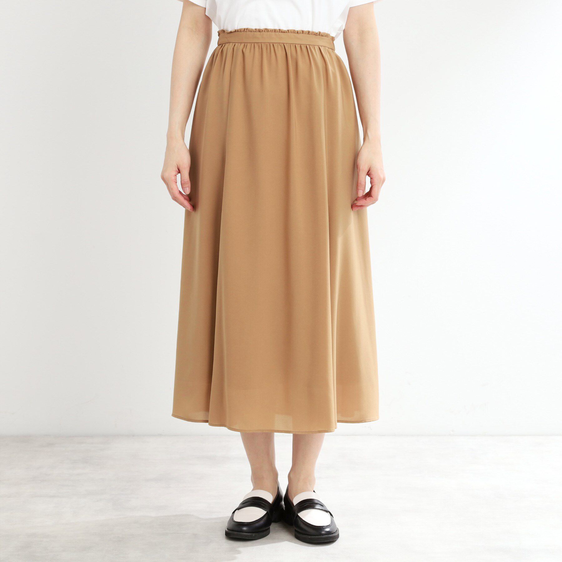 Reflect「【マシンウォッシュ可】フリュイドロングスカート」|スカート|