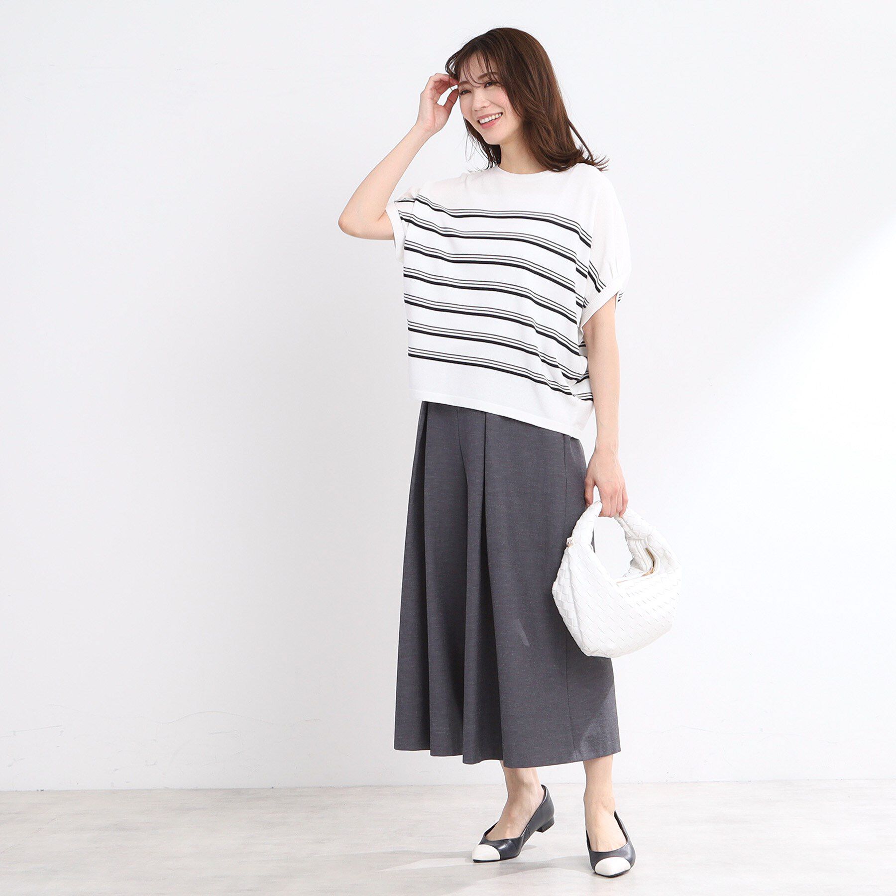 Reflect「【洗える】タックスカート風ワイドパンツ」|その他|