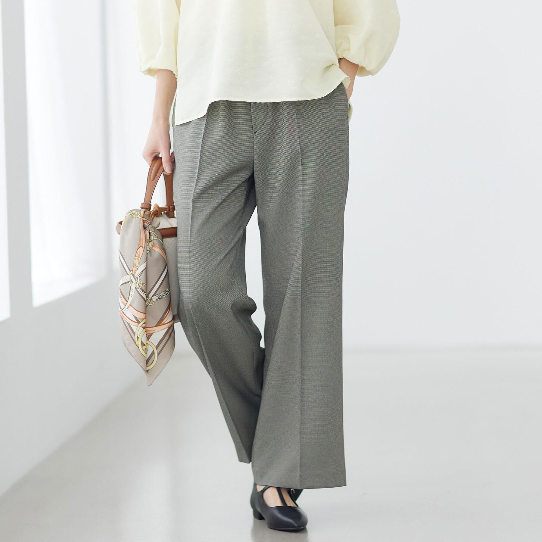 Reflect「【ウエスト総ゴム】チェック柄イージーワイドパンツ」|その他|