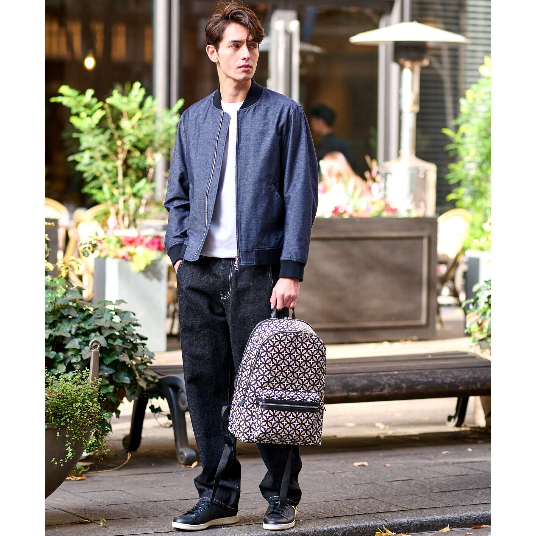 DRESSTERIOR「ALBINI デニムジャージMA－1」|ブルゾン・スタジャン|