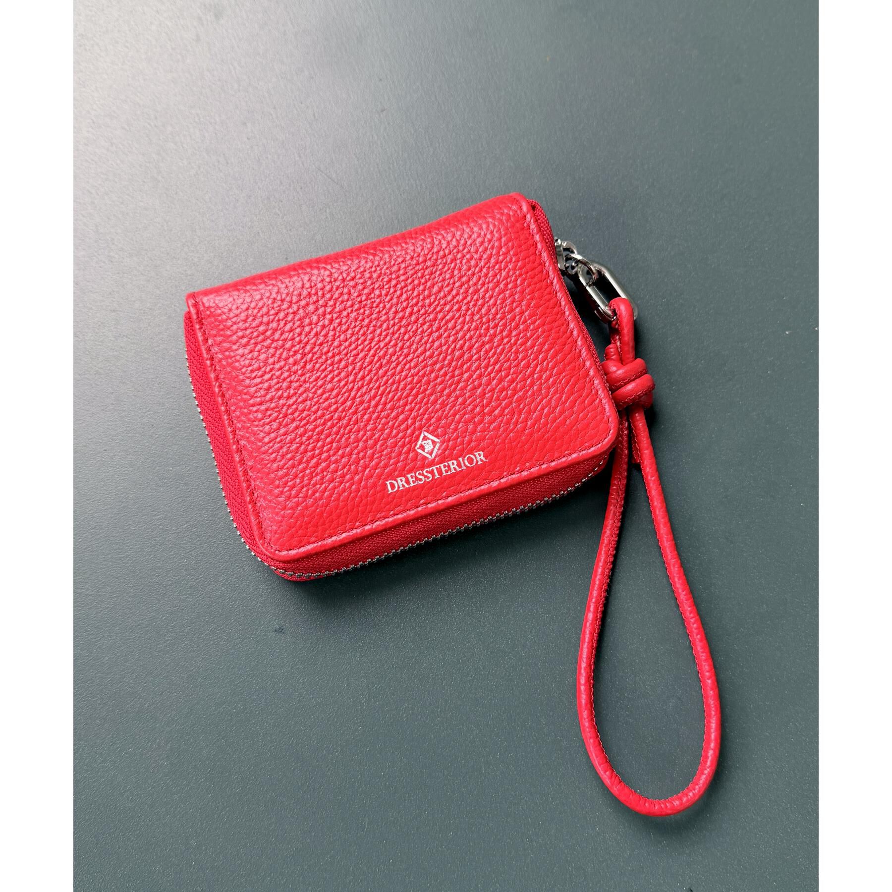 DRESSTERIOR「【本革】リアルレザー ハンドストラップ ミニウォレット」|財布|
