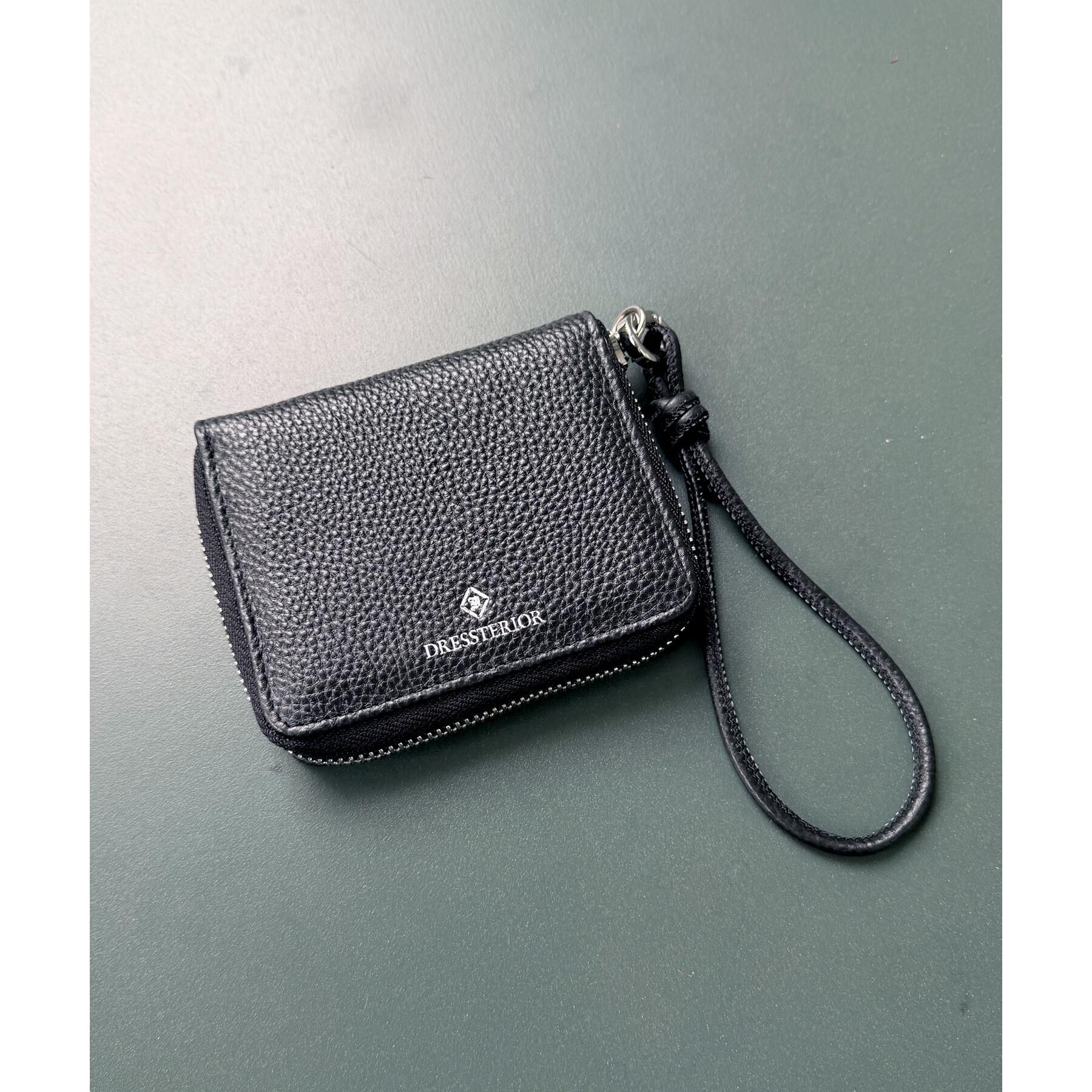 DRESSTERIOR「【本革】リアルレザー ハンドストラップ ミニウォレット」|財布|