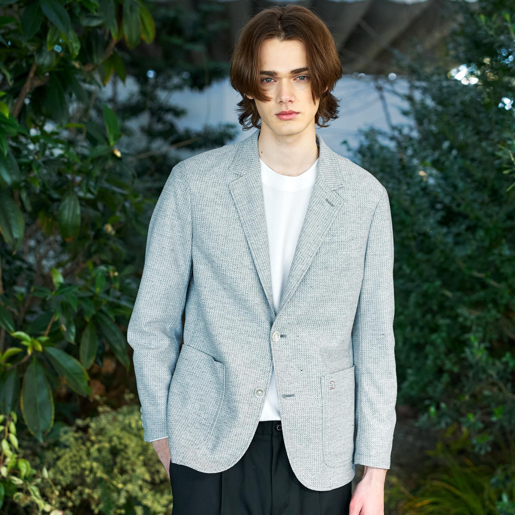 DRESSTERIOR「【Safari5月号掲載/ウォッシャブル】鹿の子 コンフォータブルジャケット」|テーラードジャケット|