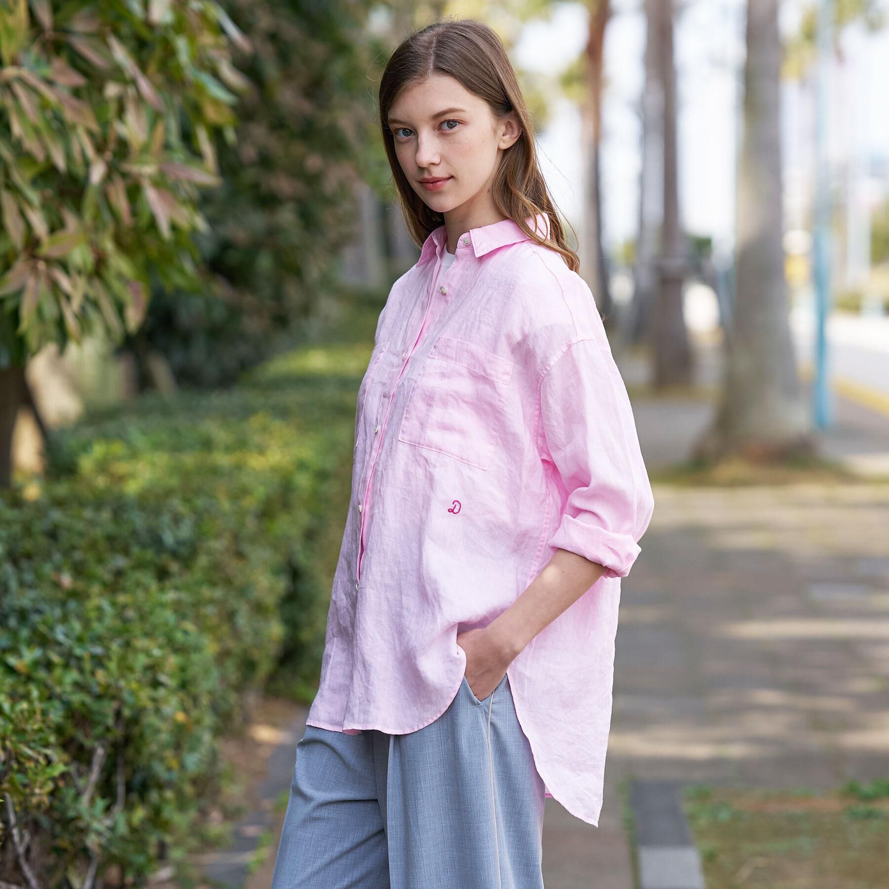 DRESSTERIOR「【人気定番/ウォッシャブル】ガーメントダイラミーシャツ」|シャツ・ブラウス|