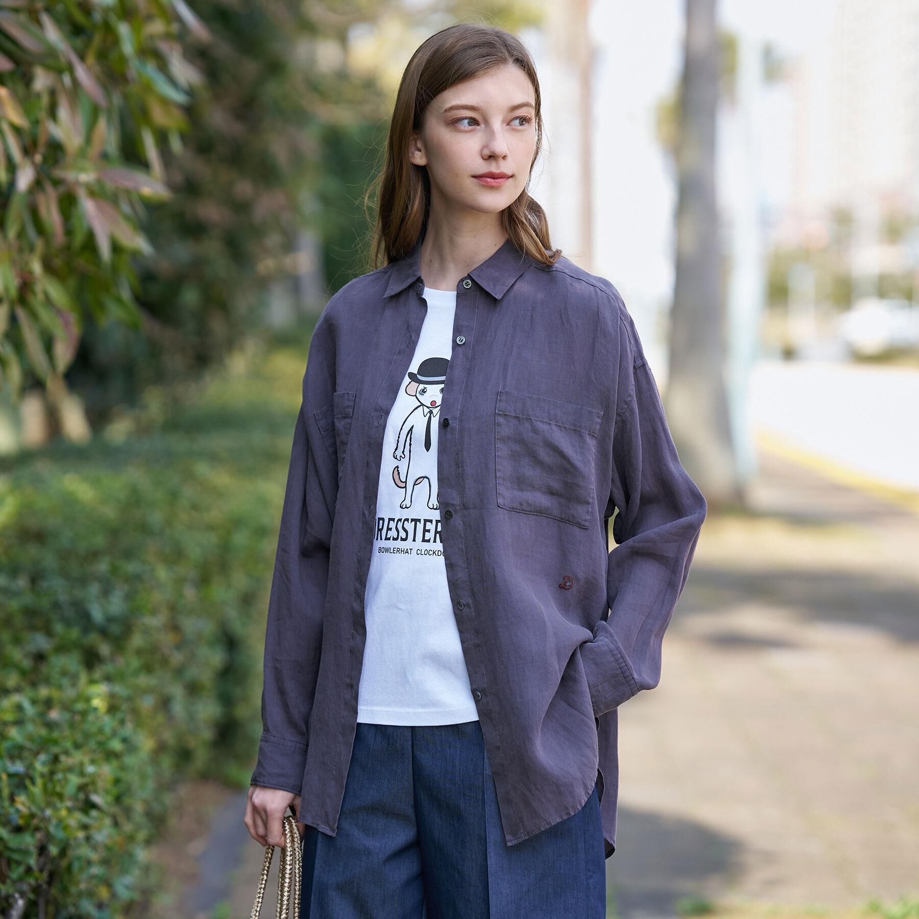 DRESSTERIOR「【人気定番/ウォッシャブル】ガーメントダイラミーシャツ」|シャツ・ブラウス|