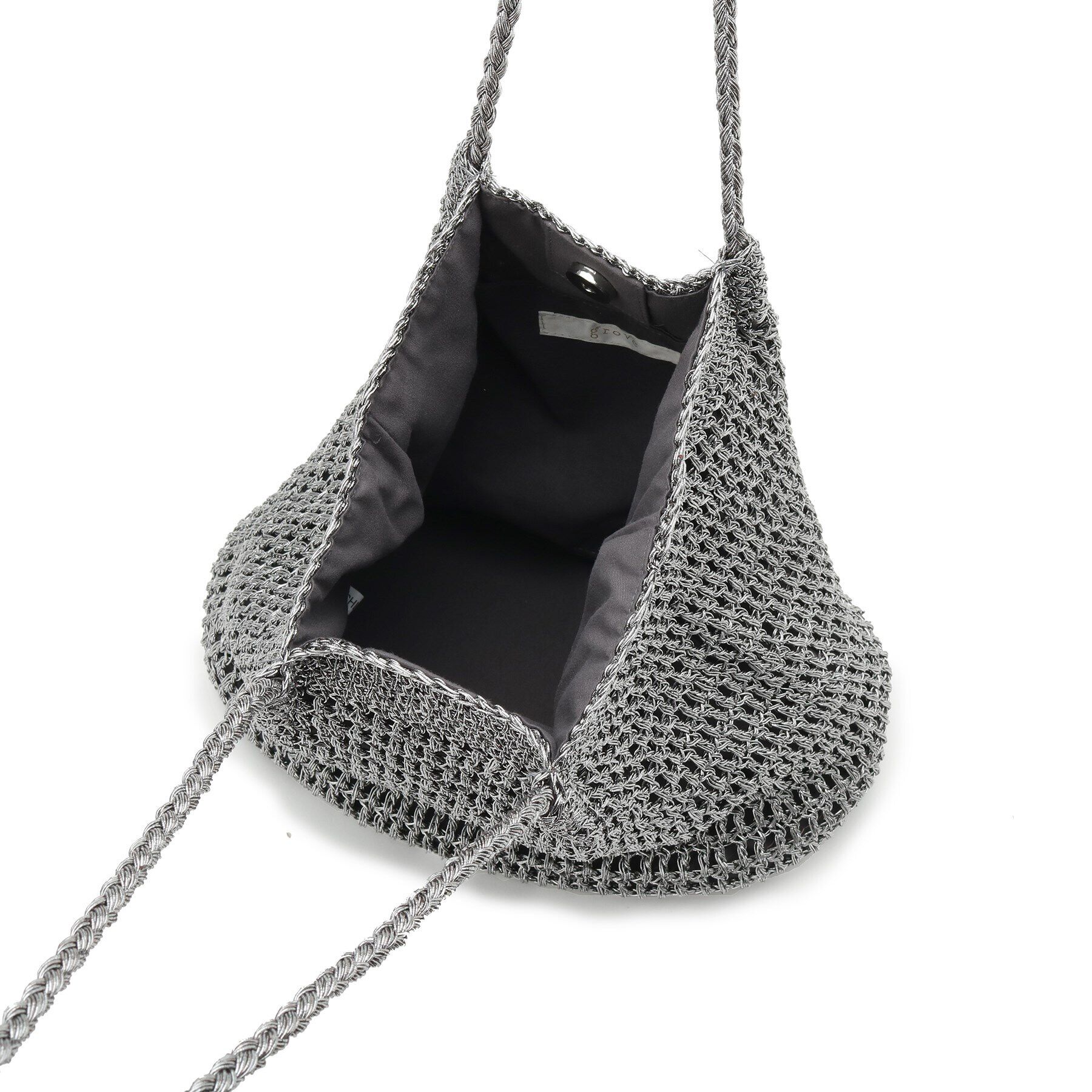 grove「ラメコードタックハンドルトート」|トートバッグ|