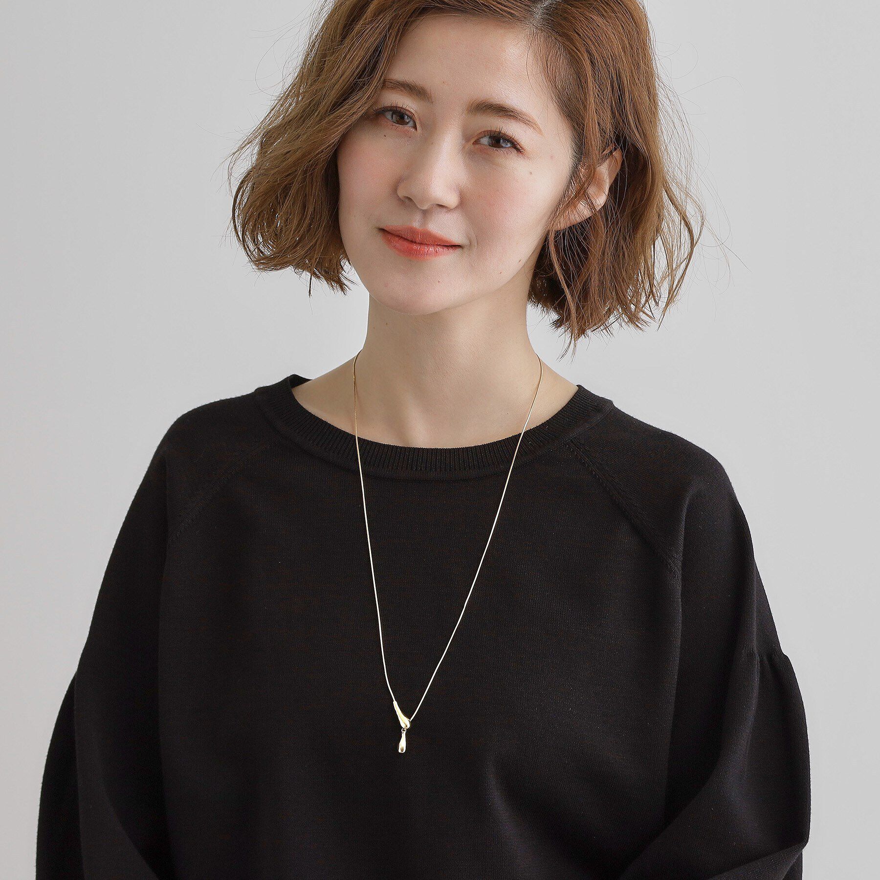 grove「メタルドロップスライドネックレス」|ネックレス|
