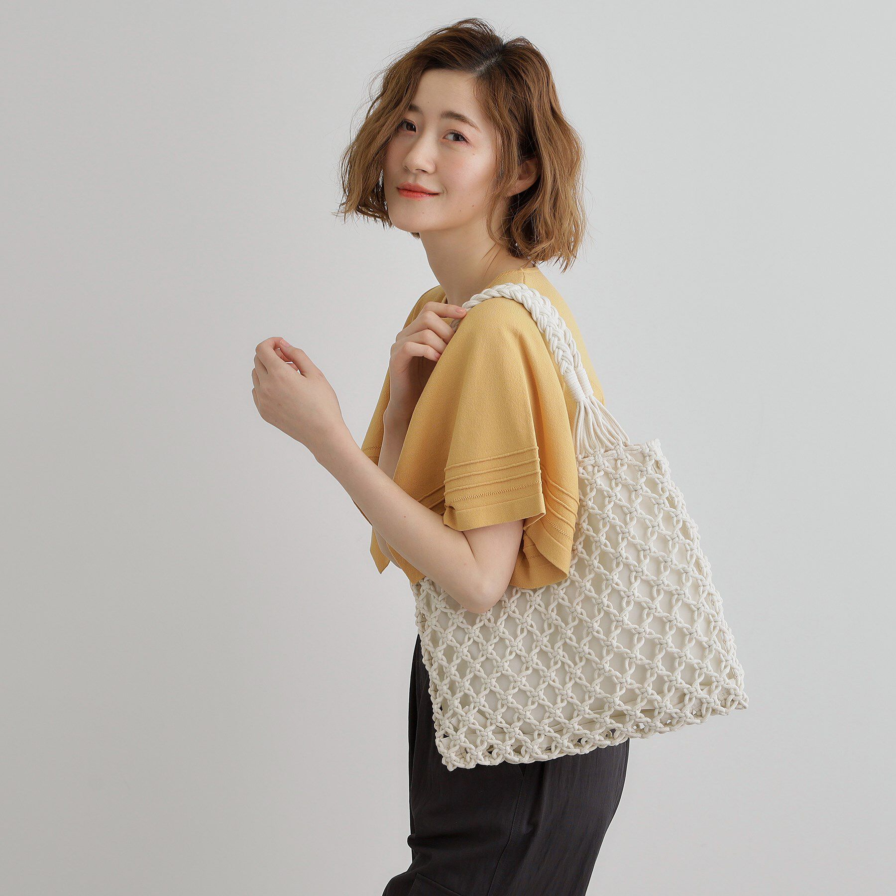 grove「マクラメトート」|トートバッグ|