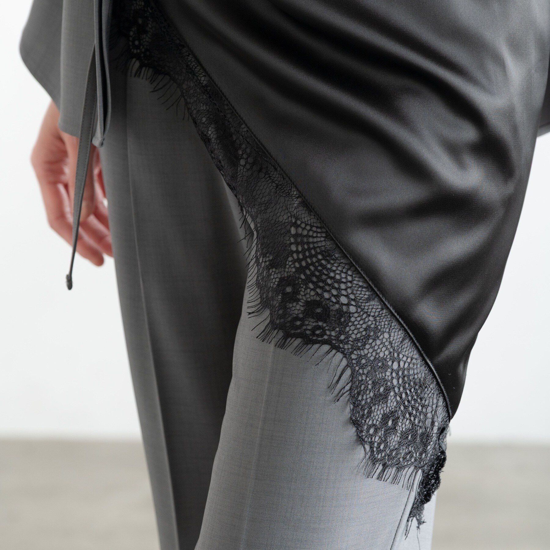 GALLEST「サテンレーススカーフ」|ストール|