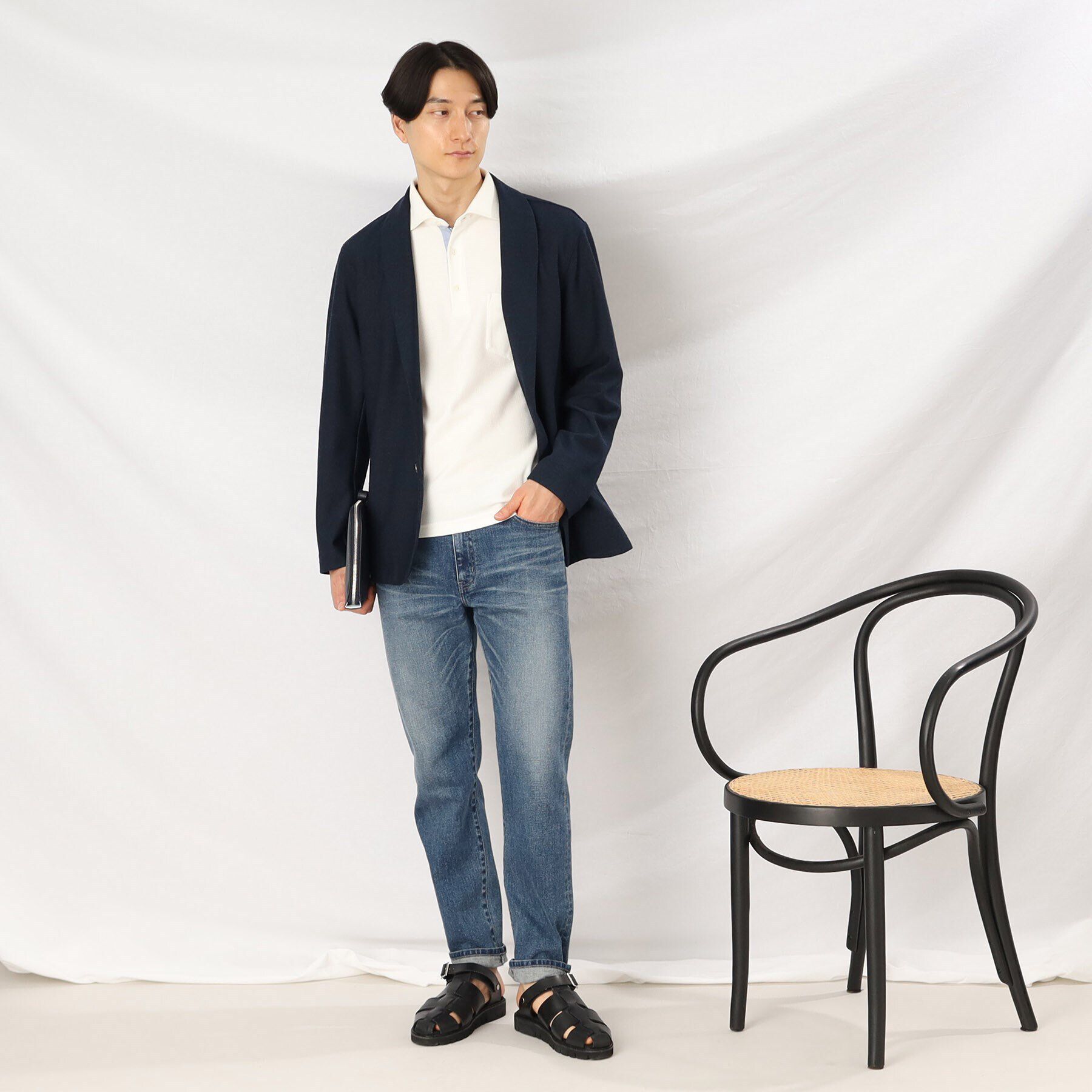 TAKEO KIKUCHI「【抗菌防臭】ハニカムメランジ ポロシャツ ベーシックカラー」|ポロシャツ|