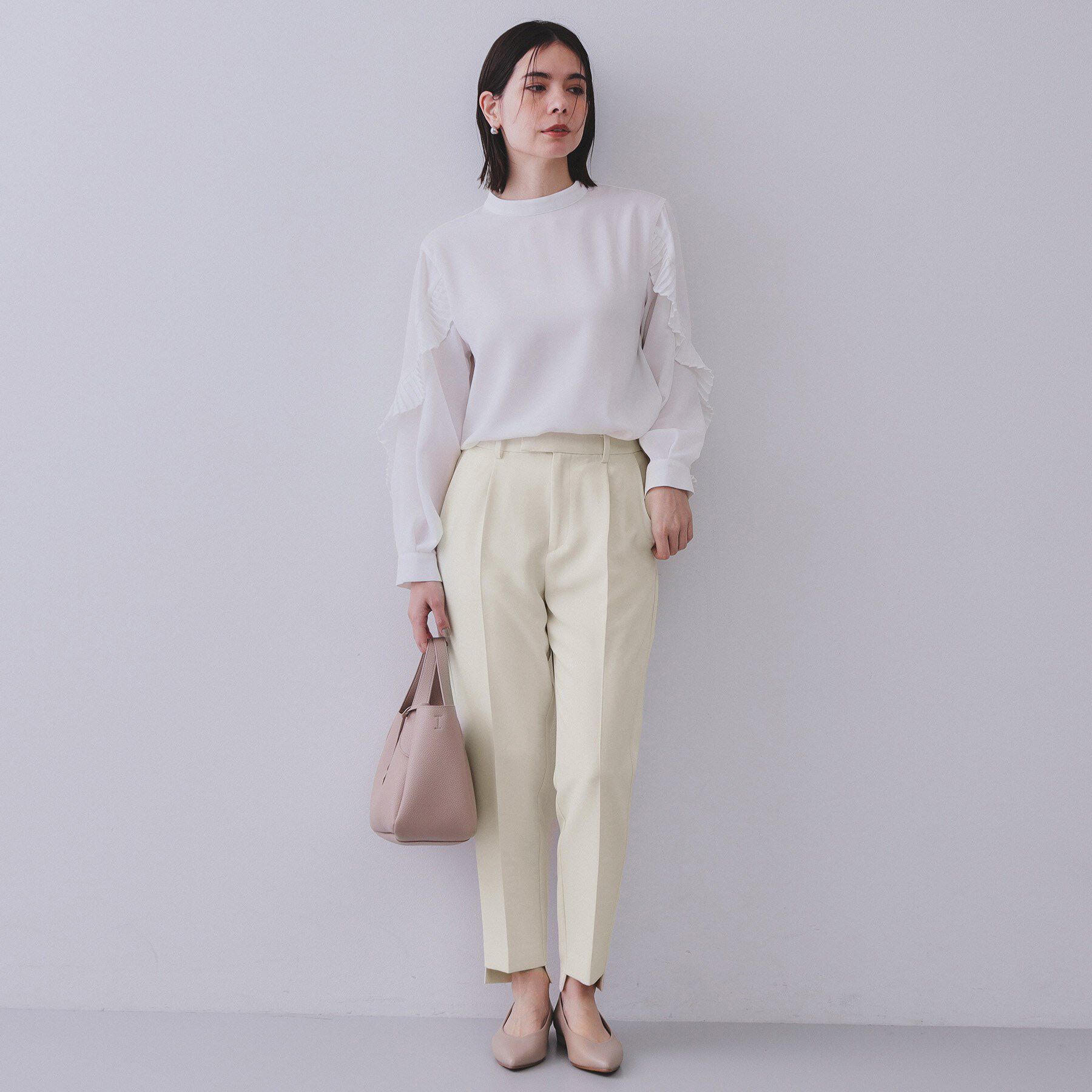 OPAQUE.CLIP「《通勤対応/セットアップ対応》ステップヘムテーパードパンツ【洗濯機洗い可】」|その他|
