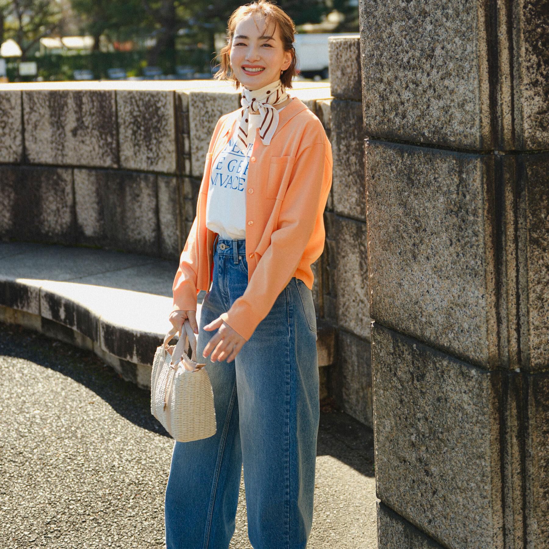 OPAQUE.CLIP「ワイドストレートデニムパンツ【洗濯機OK】《S～LL》」|デニム|