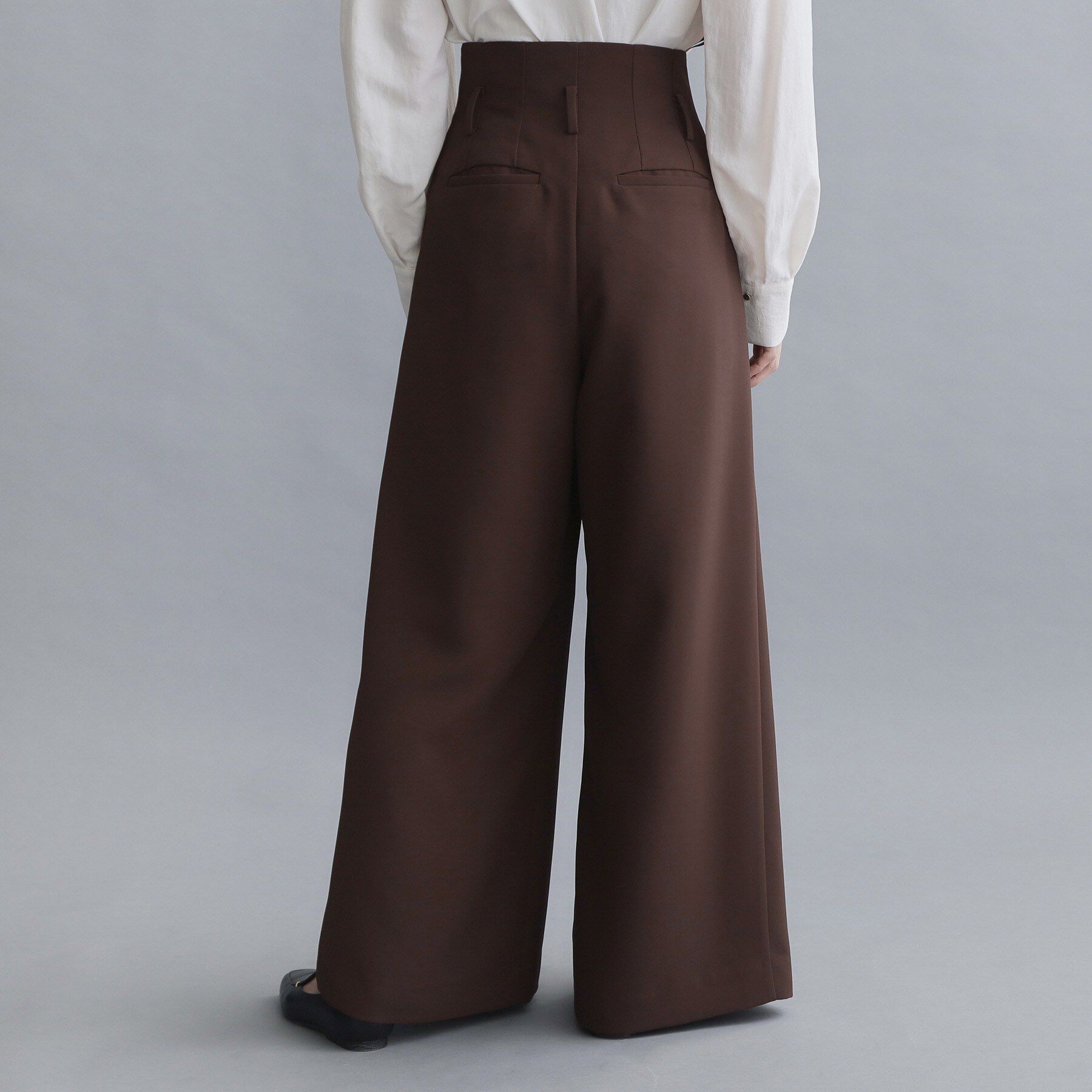 OPAQUE.CLIP「【es】ハイウエストタックワイドパンツ/セットアップ対応可【洗濯機OK】」|その他|