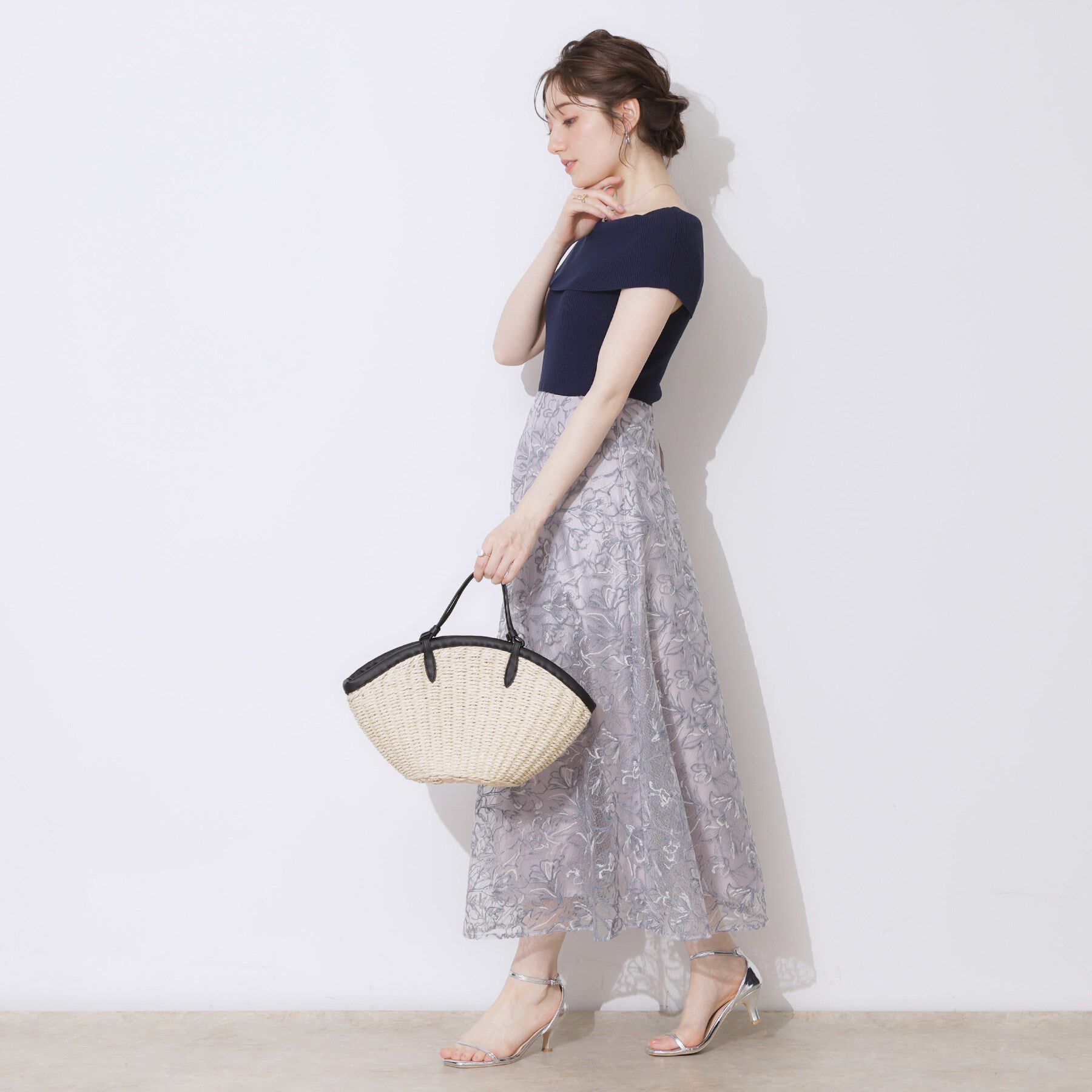 Couture broach「リブオフショルニット」|ニット・セーター|