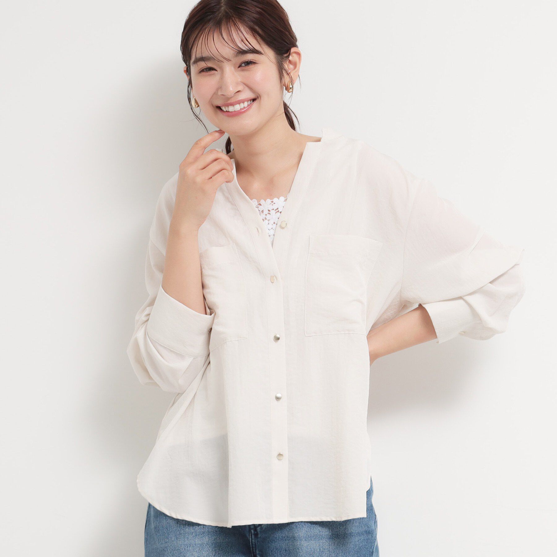 THE SHOP TK「モチーフレースタンク」|キャミソール|