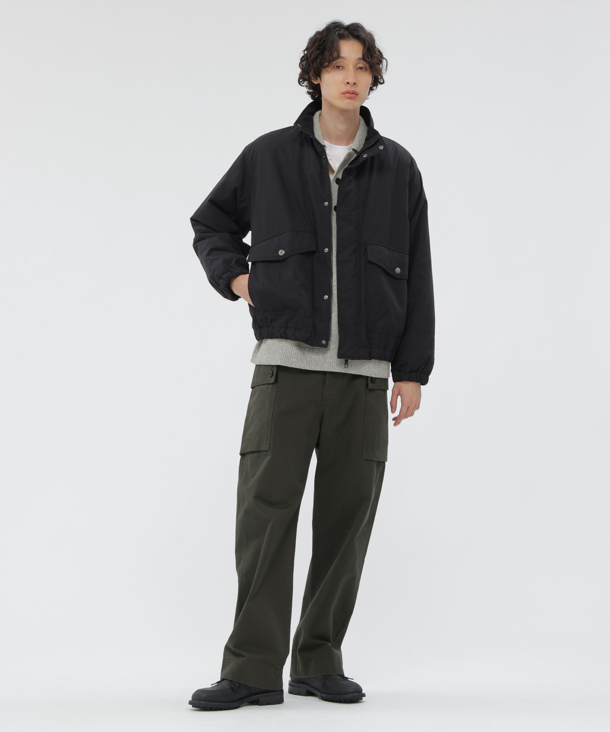 MHL.「LIGHTWEIGHT COTTON NYLON CANVAS BLOUSON」|ブルゾン・スタジャン|