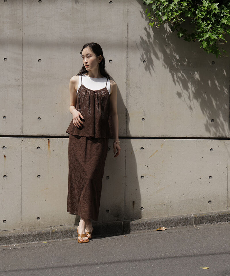  「フラワーメッシュ SETUP スカート」|スカート|