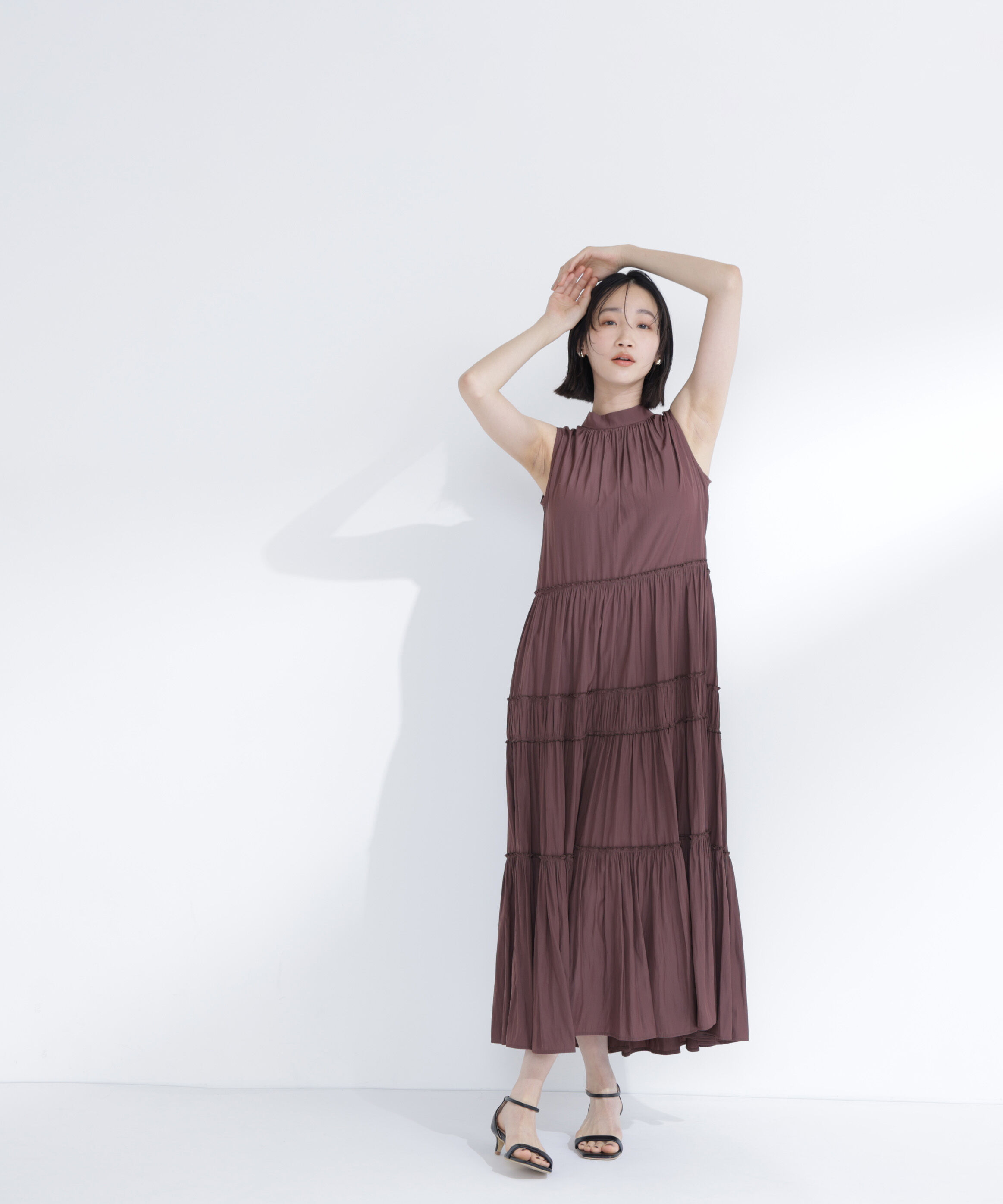  「バックリボンティアードワンピース」|ワンピース|