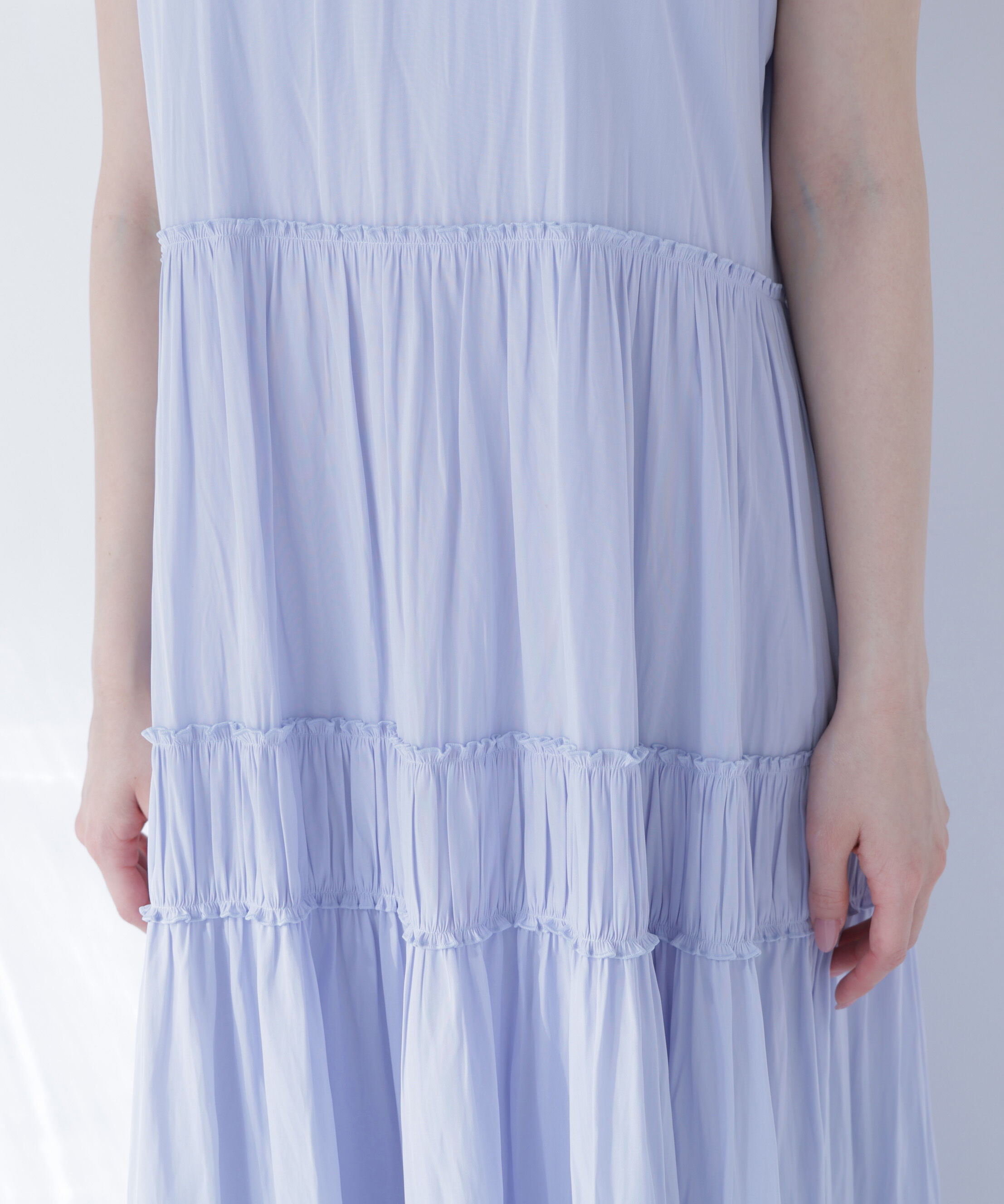  「バックリボンティアードワンピース」|ワンピース|