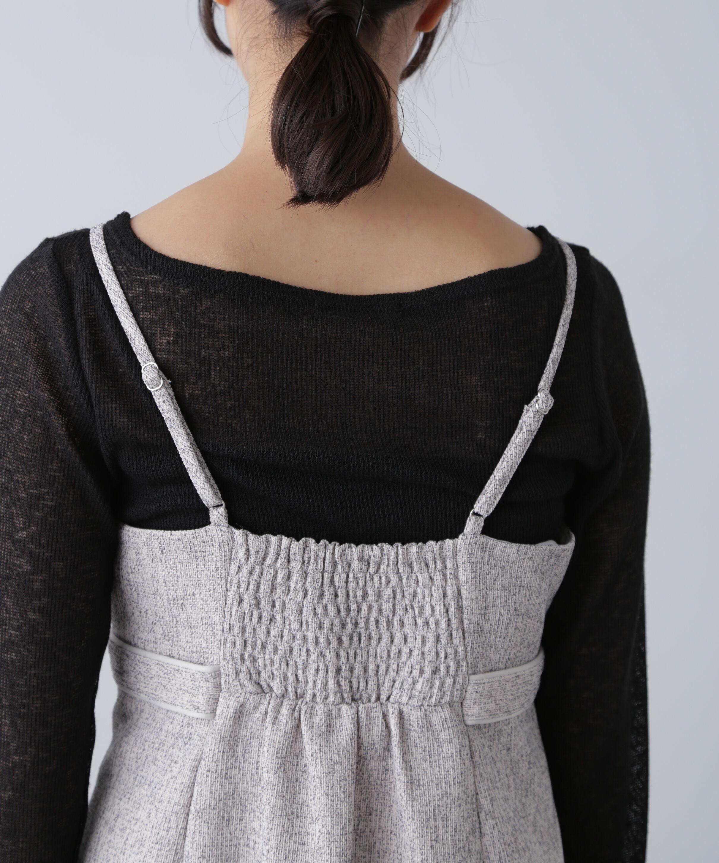  「ツイードライクキャミミニワンピース」|ワンピース|