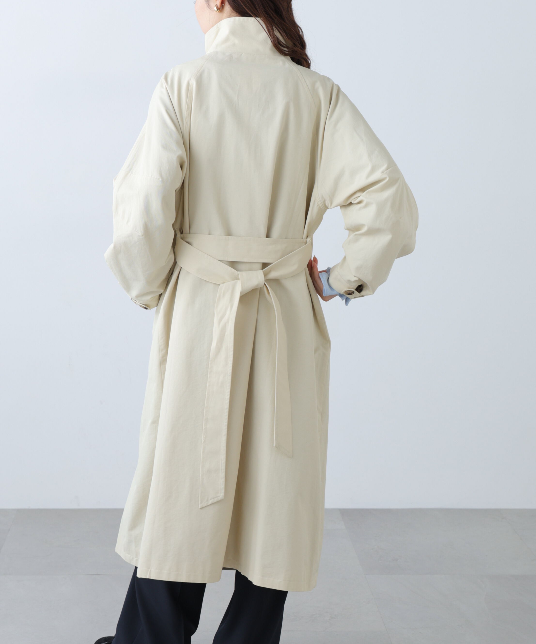  「スタンドカラーロングトレンチコート」|その他|