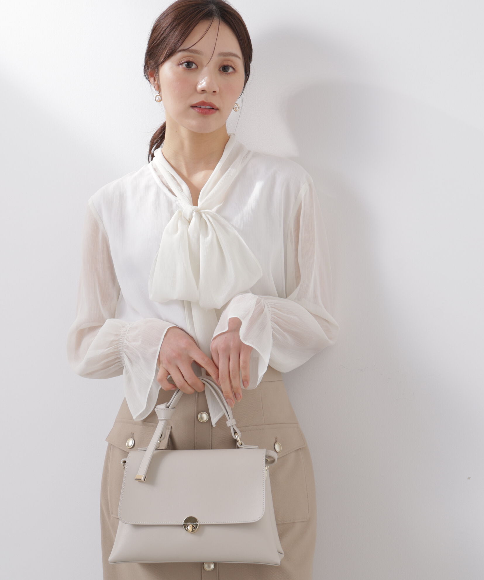 PROPORTION BODY DRESSING「ビッグリボンブラウス　26SS」|シャツ・ブラウス|