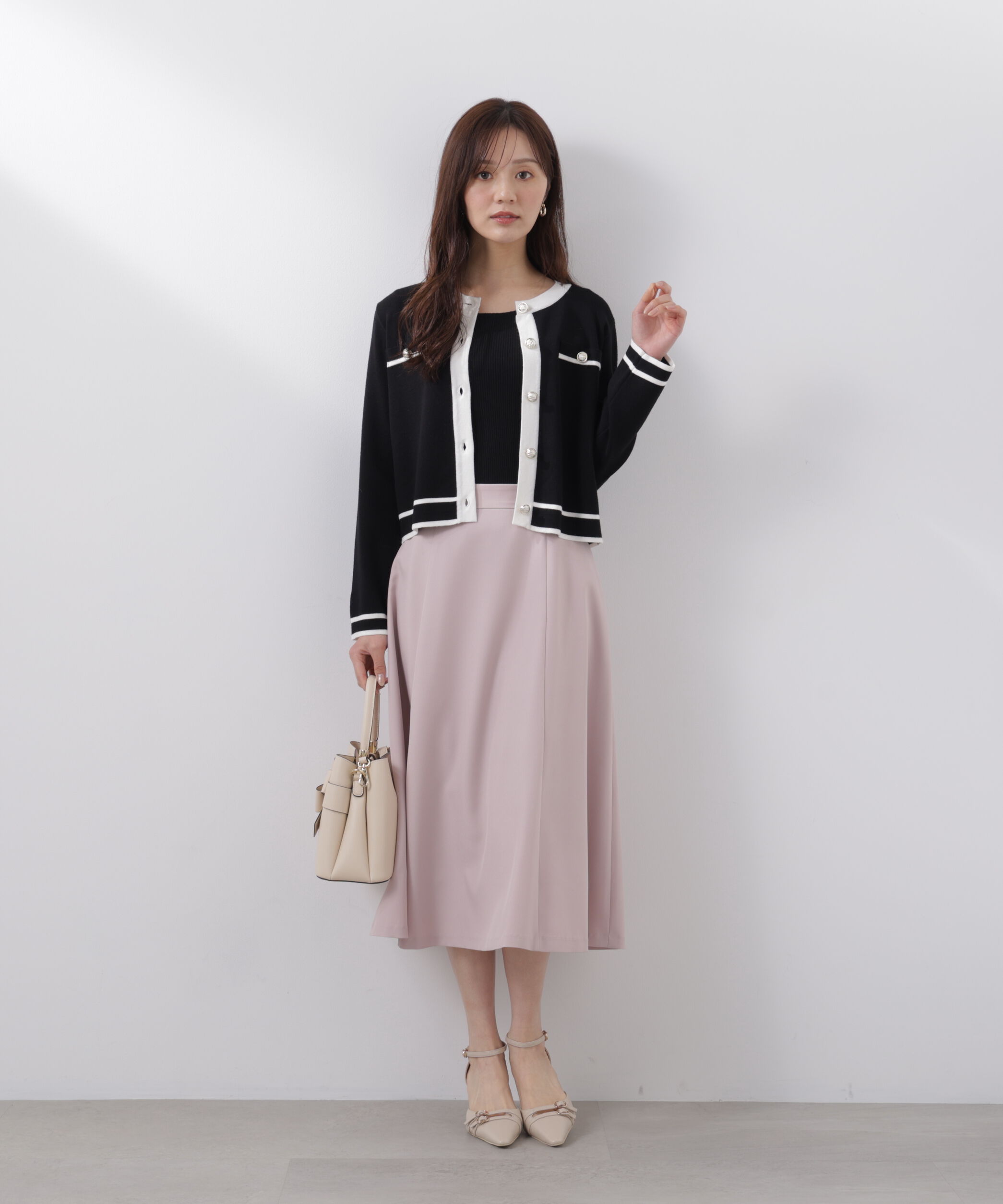 PROPORTION BODY DRESSING「バイカラーアンサンブル　26SS」|ニット・セーター|