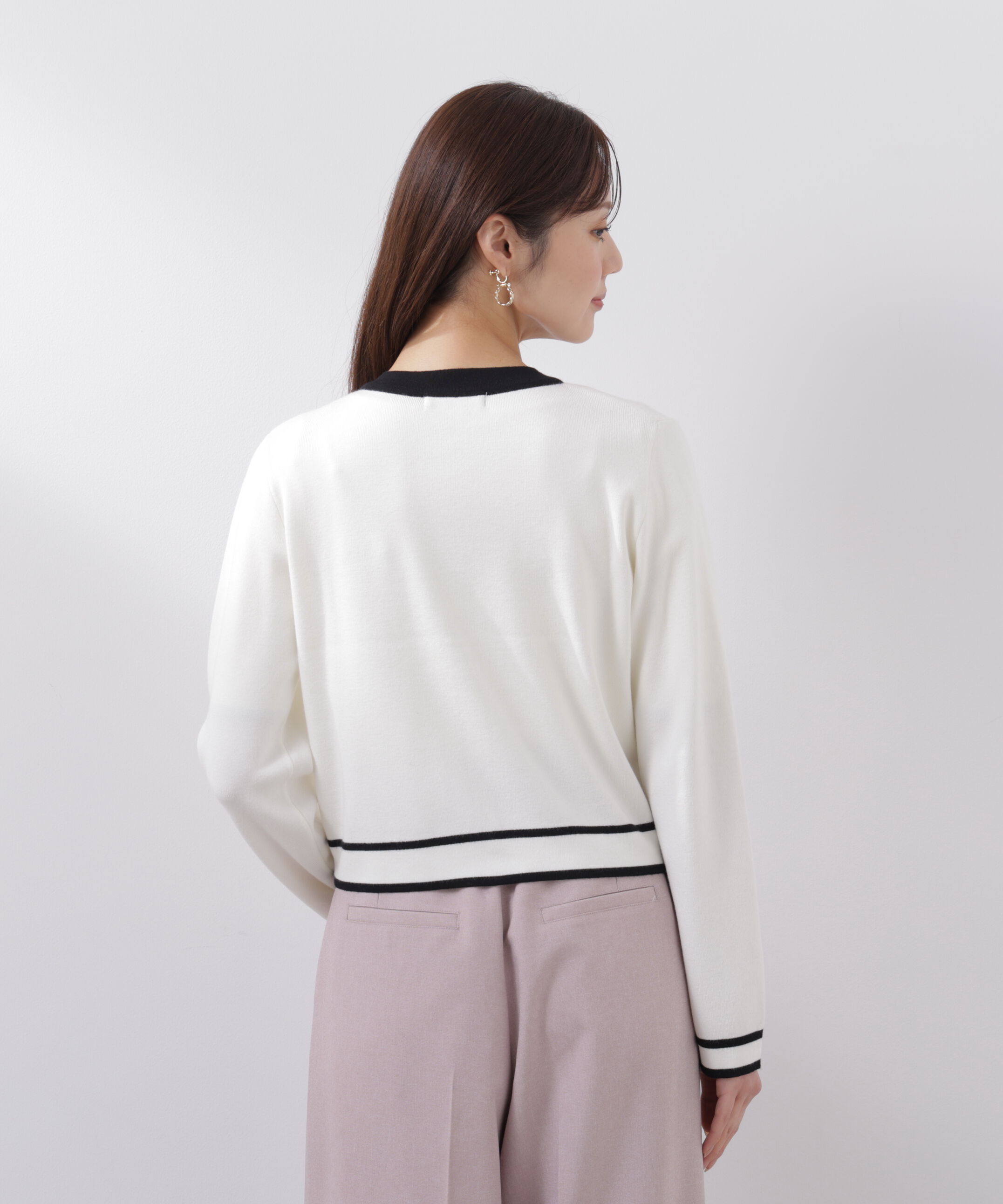 PROPORTION BODY DRESSING「バイカラーアンサンブル　26SS」|ニット・セーター|