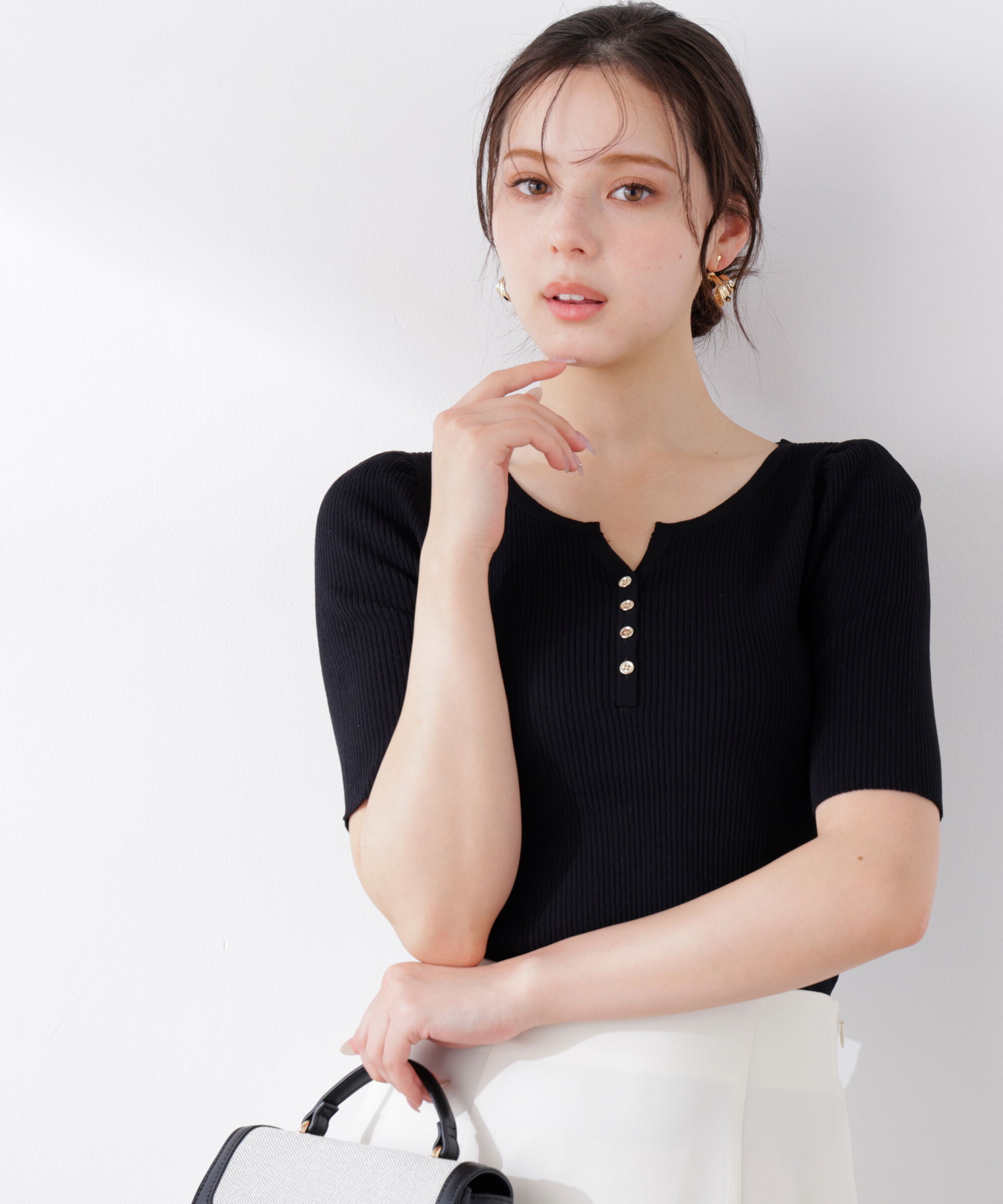 PROPORTION BODY DRESSING「ヘンリーネックニット 26SS」|ニット・セーター|