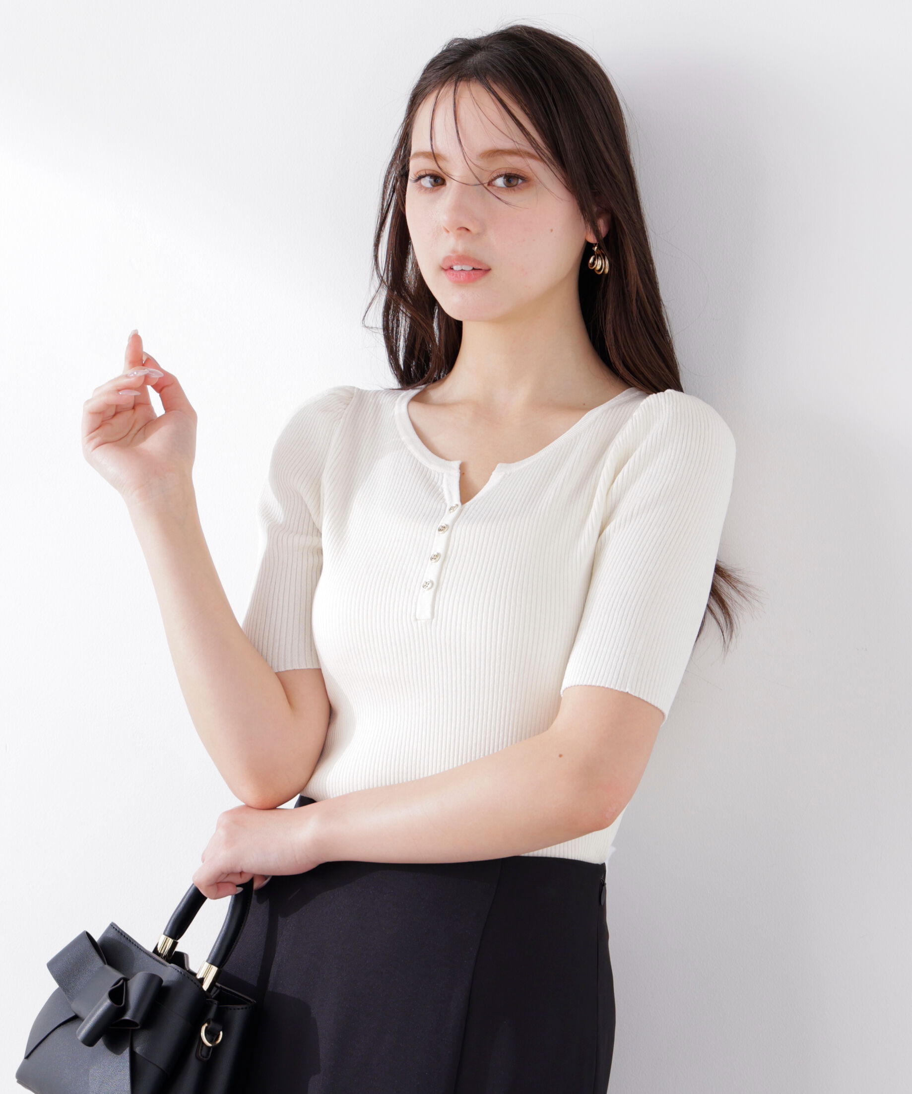 PROPORTION BODY DRESSING「ヘンリーネックニット 26SS」|ニット・セーター|