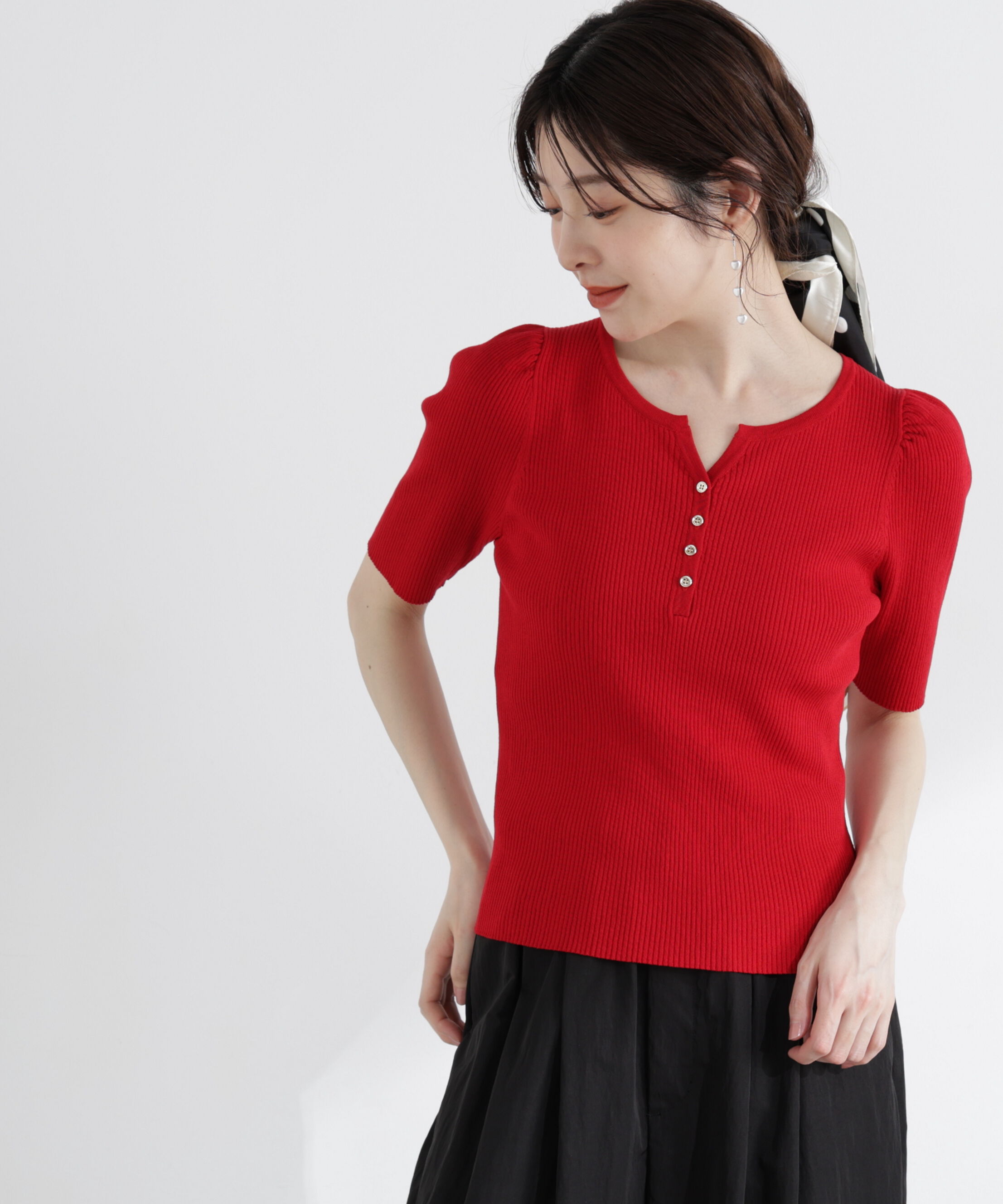 PROPORTION BODY DRESSING「ヘンリーネックニット 26SS」|ニット・セーター|