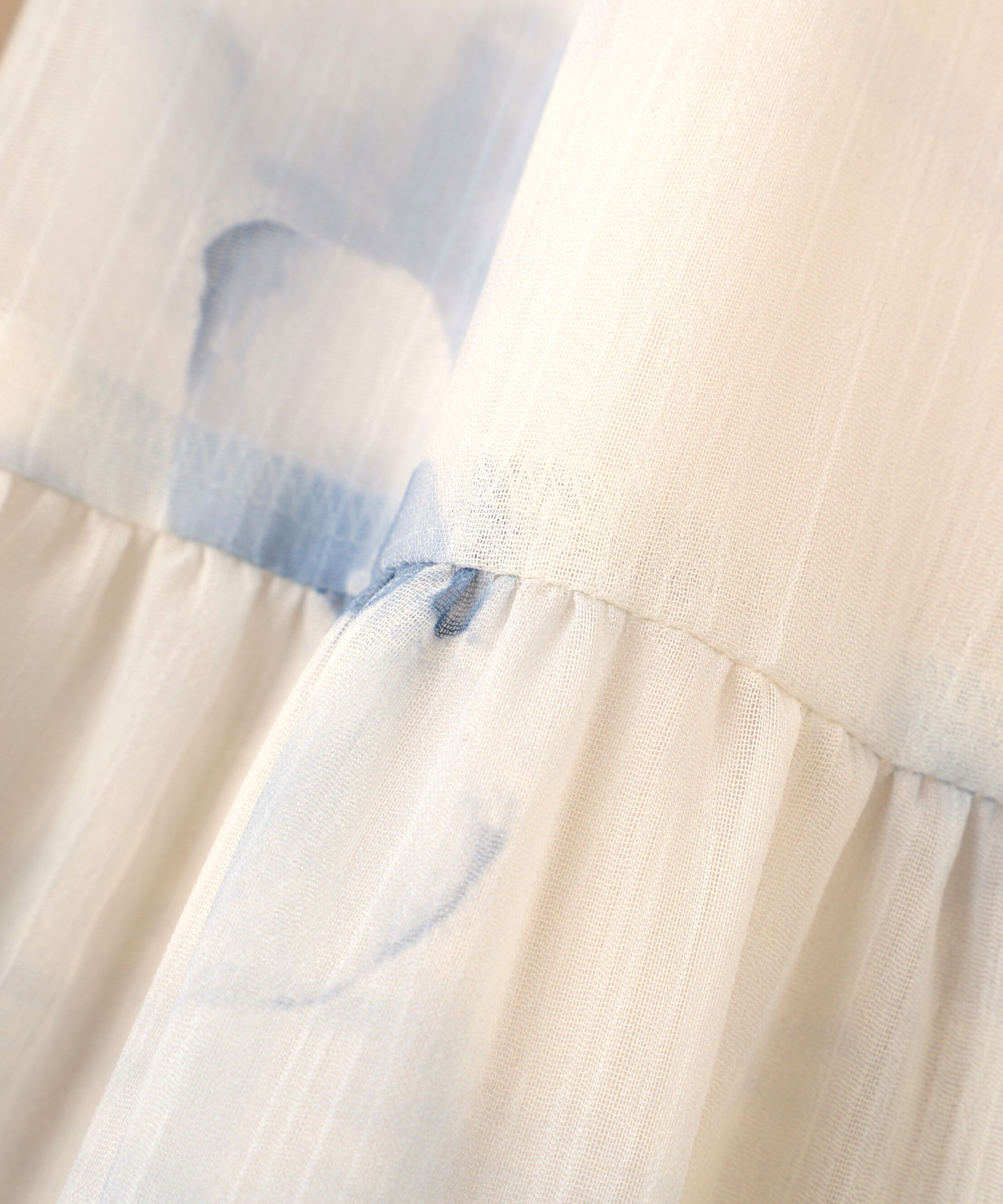 PROPORTION BODY DRESSING「ニットドッキング花柄シャーリングワンピース　26SS」|ワンピース|