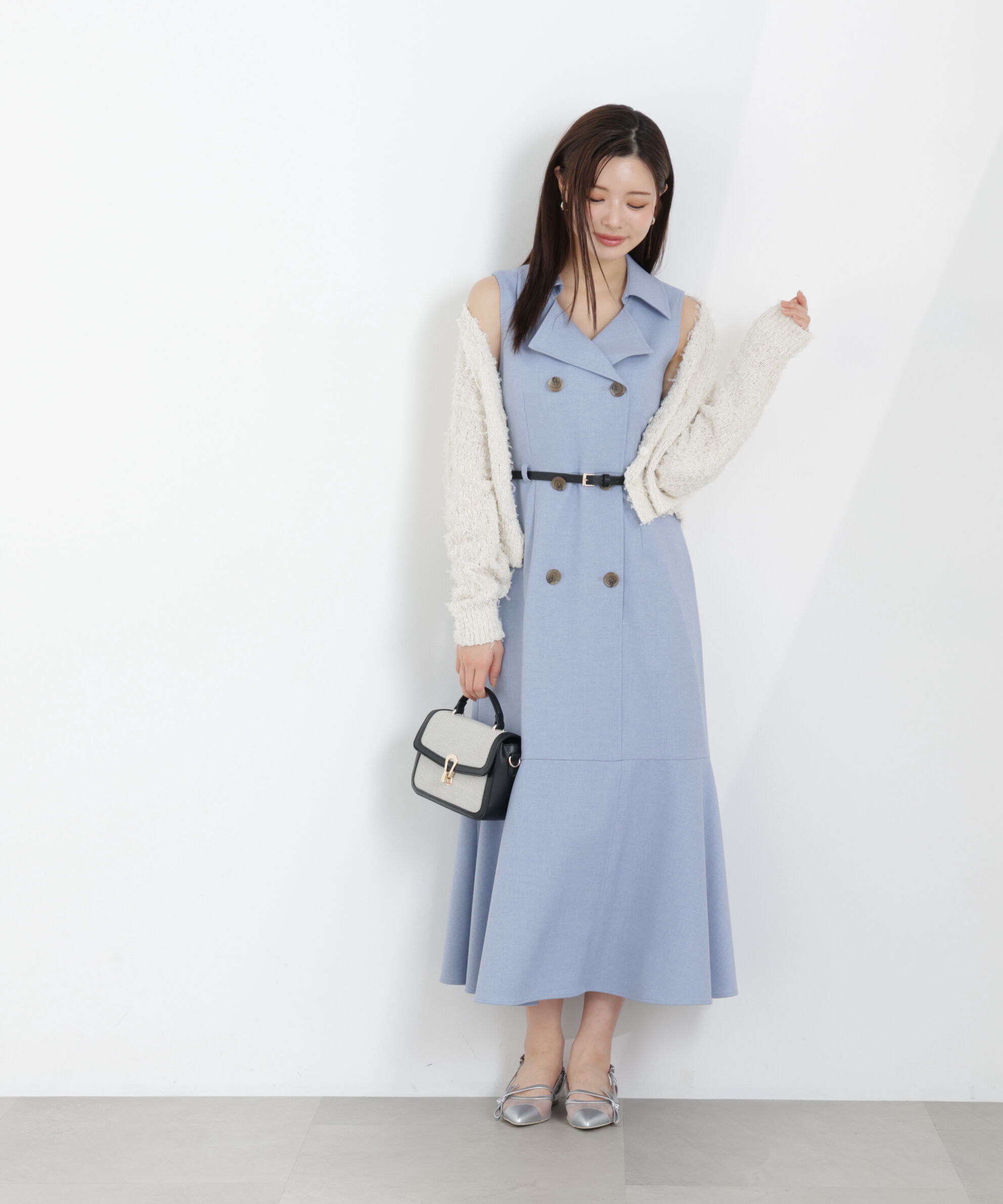 PROPORTION BODY DRESSING「テープヤーンカーディガン　26SS」|カーディガン|