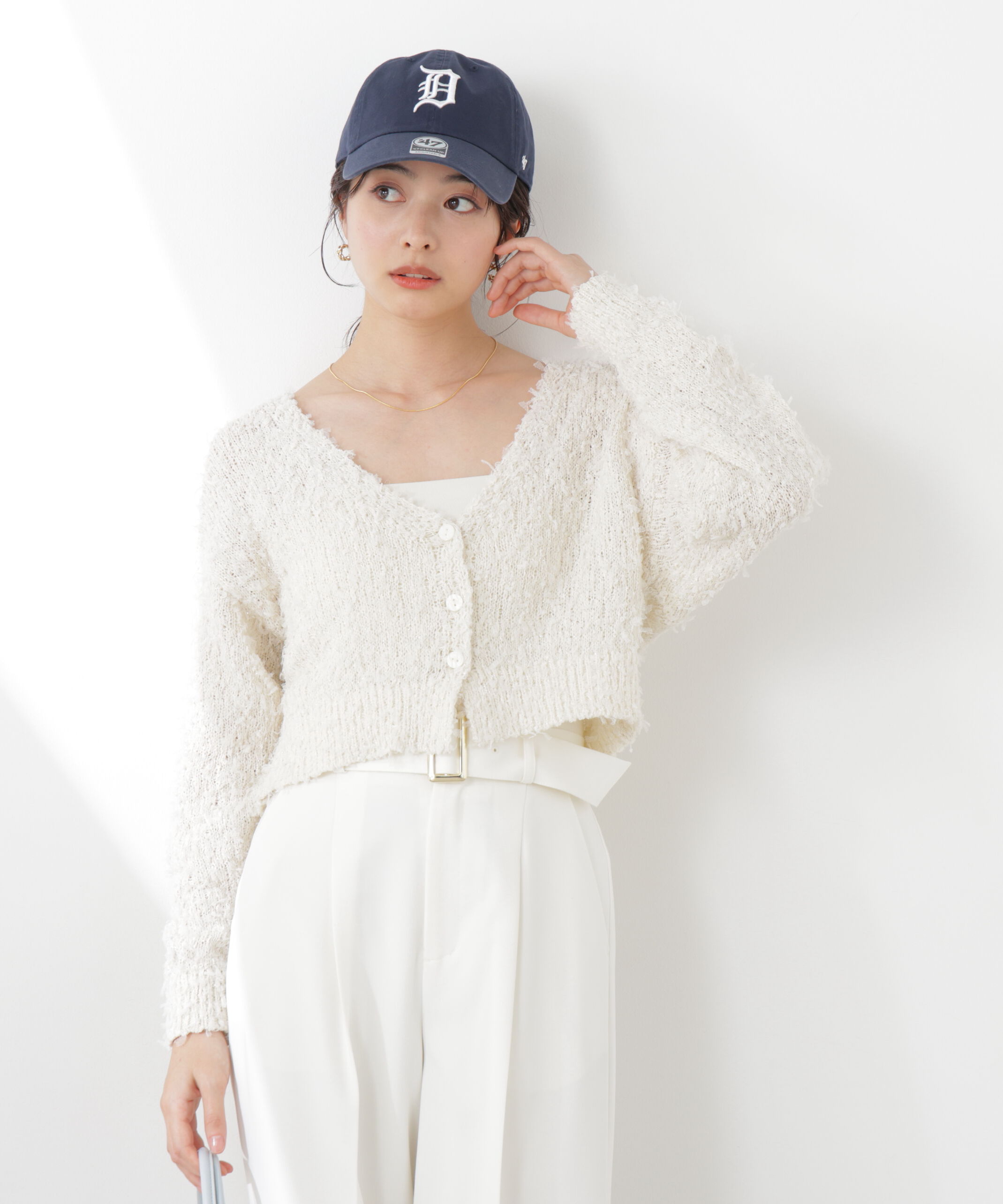 PROPORTION BODY DRESSING「テープヤーンカーディガン　26SS」|カーディガン|