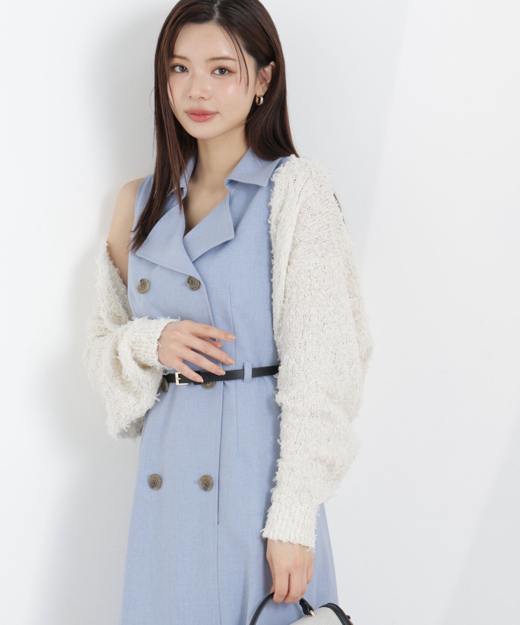 PROPORTION BODY DRESSING「テープヤーンカーディガン　26SS」|カーディガン|