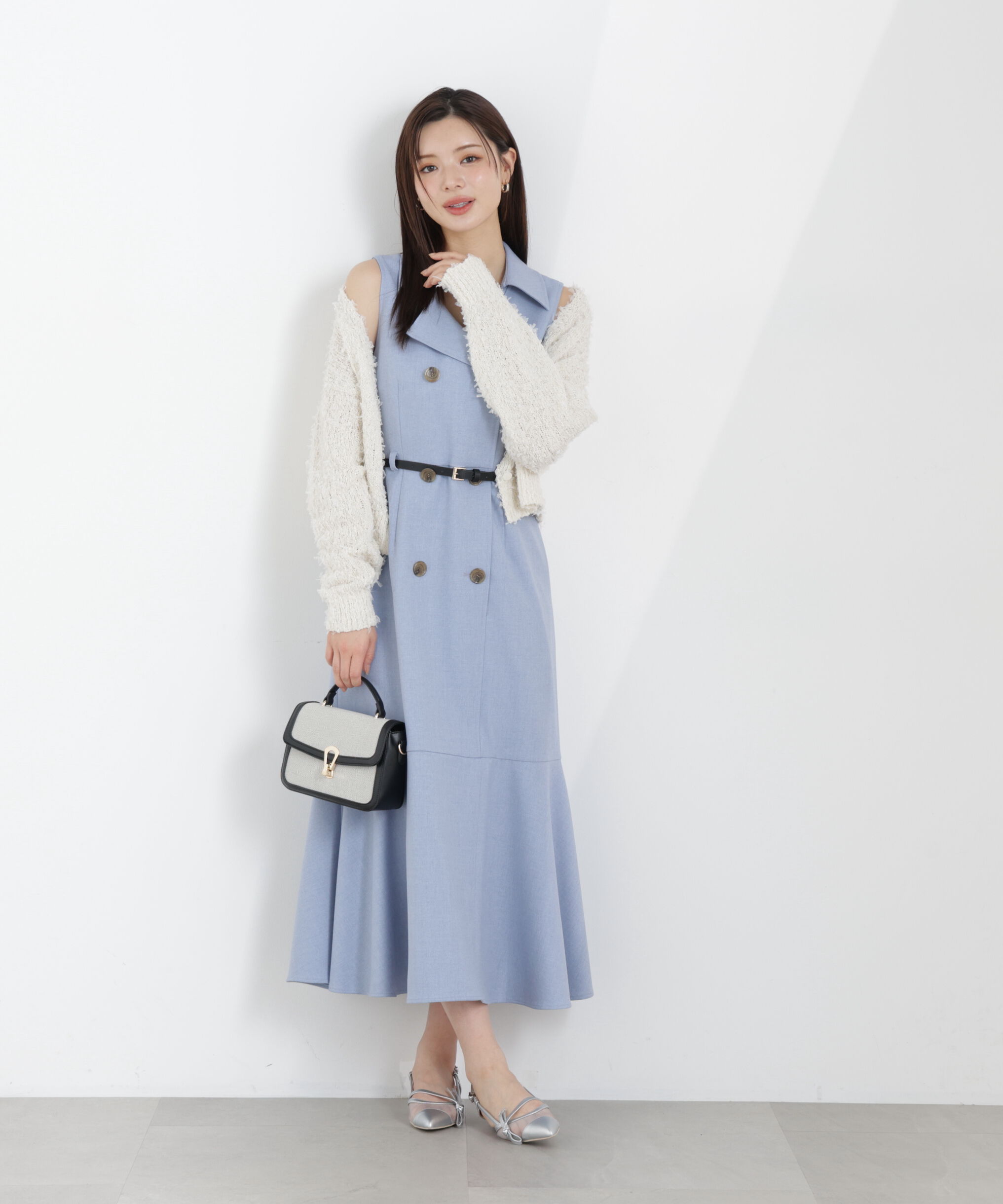 PROPORTION BODY DRESSING「テープヤーンカーディガン　26SS」|カーディガン|