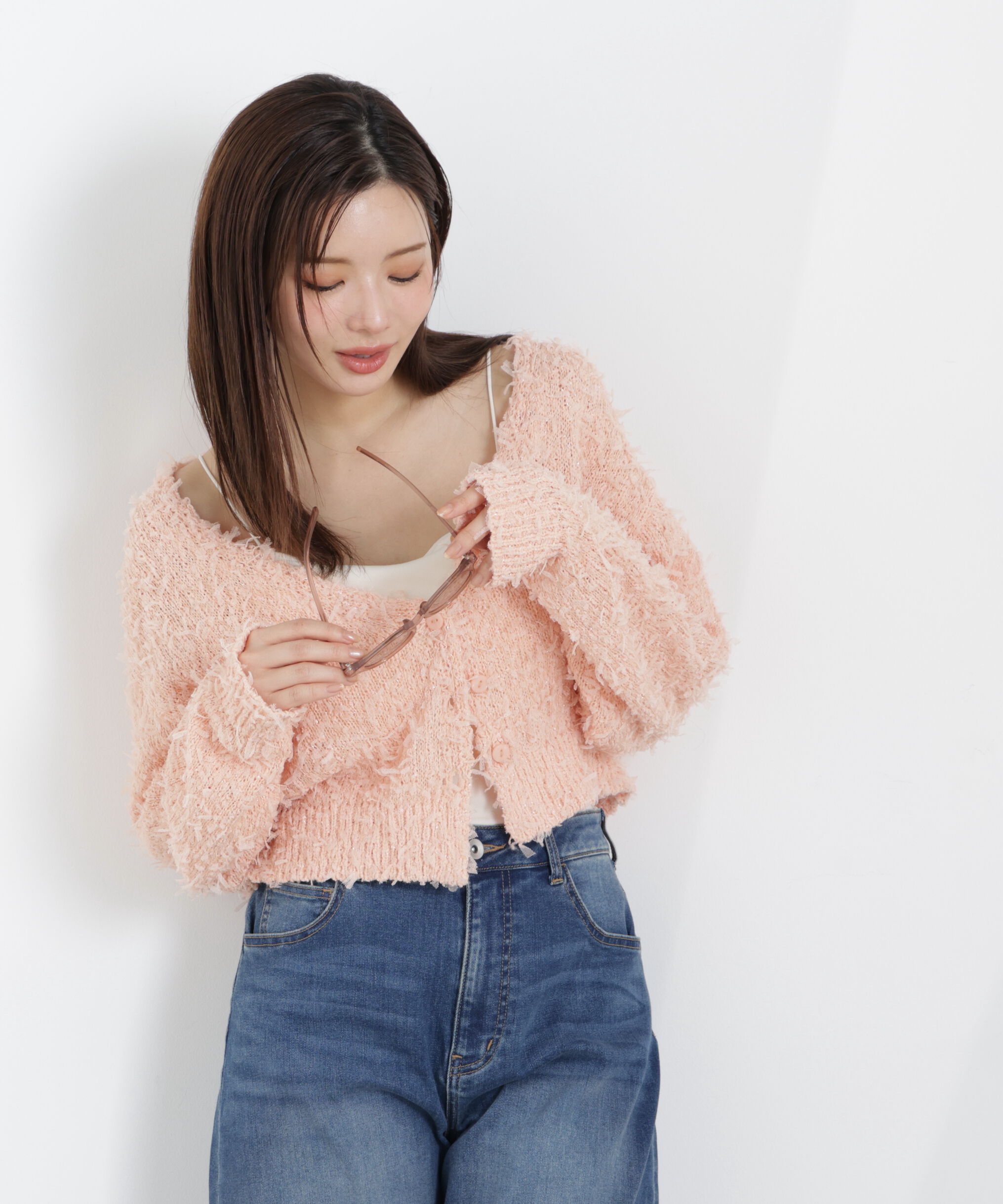 PROPORTION BODY DRESSING「テープヤーンカーディガン　26SS」|カーディガン|