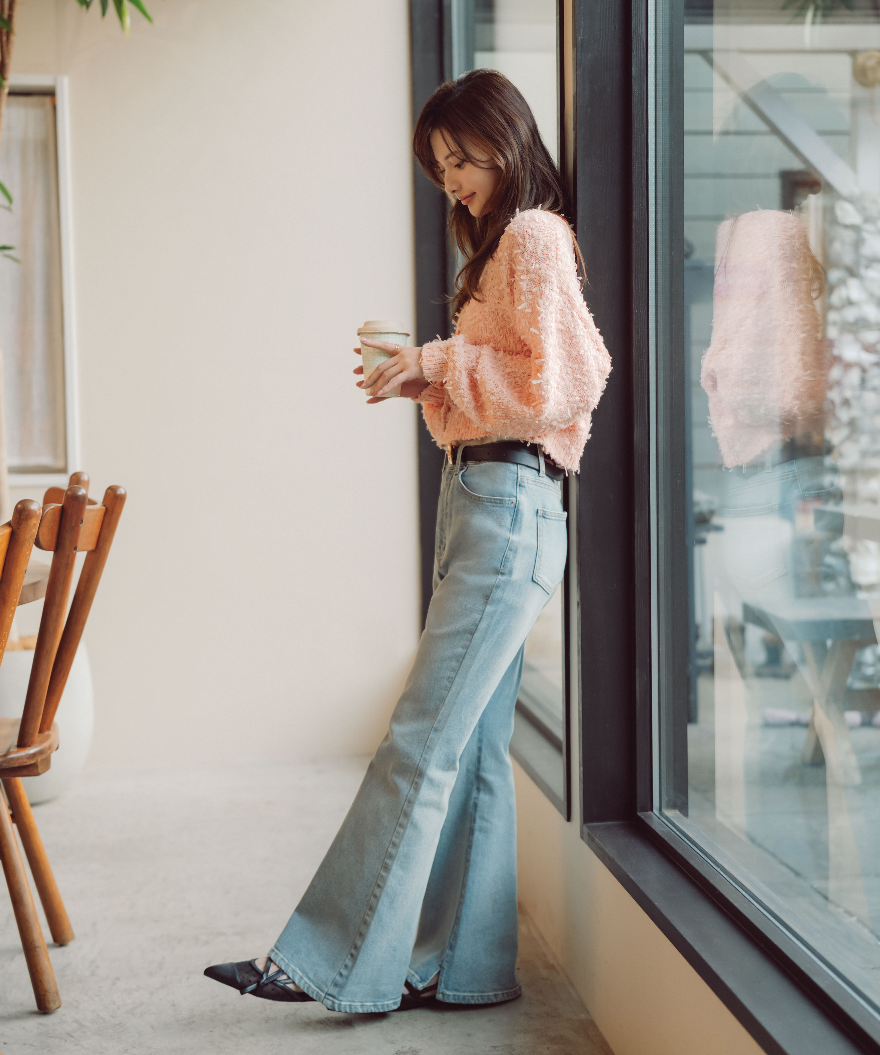 PROPORTION BODY DRESSING「テープヤーンカーディガン　26SS」|カーディガン|