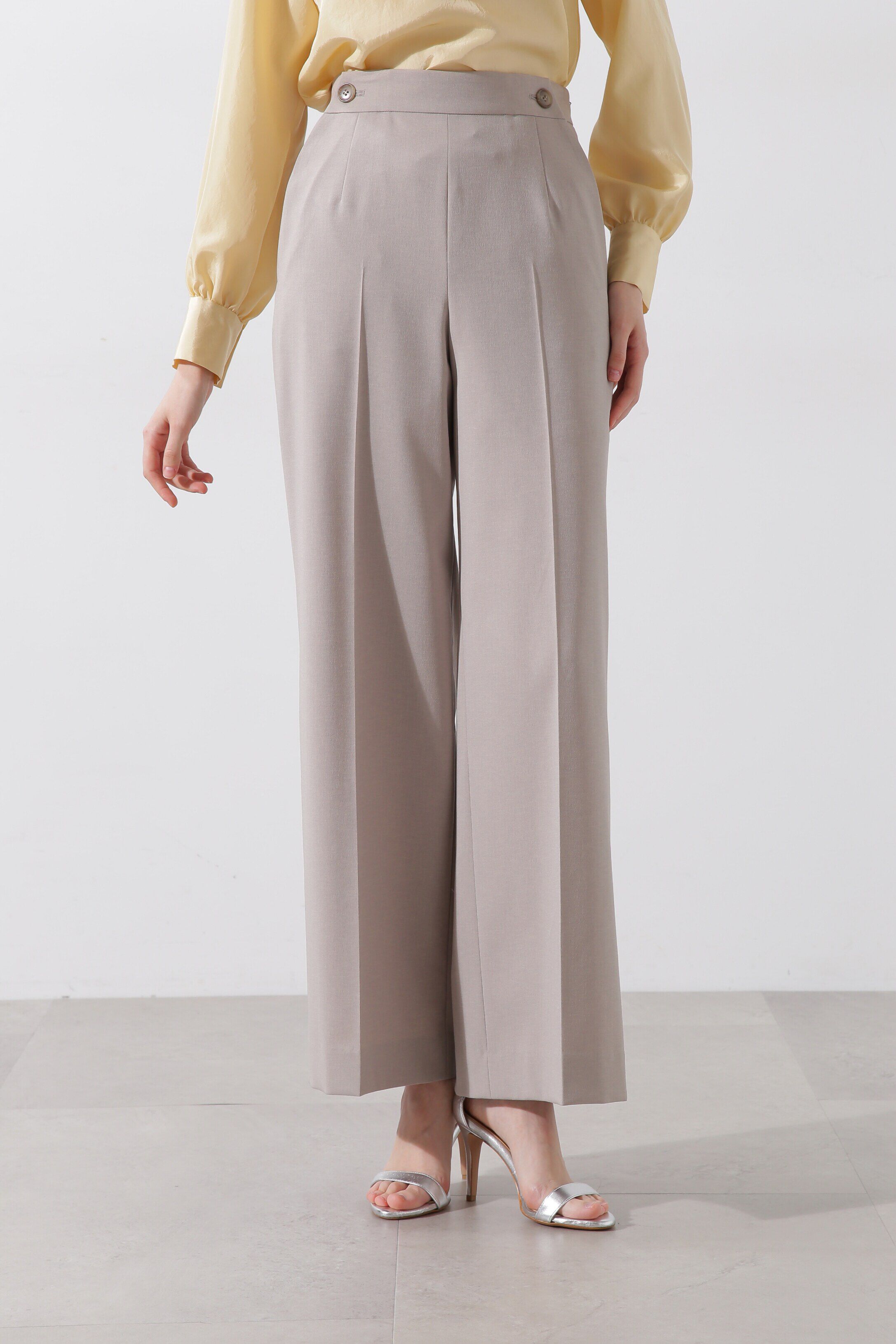  「◆ストライプセットアップパンツ」|その他|ベージュ