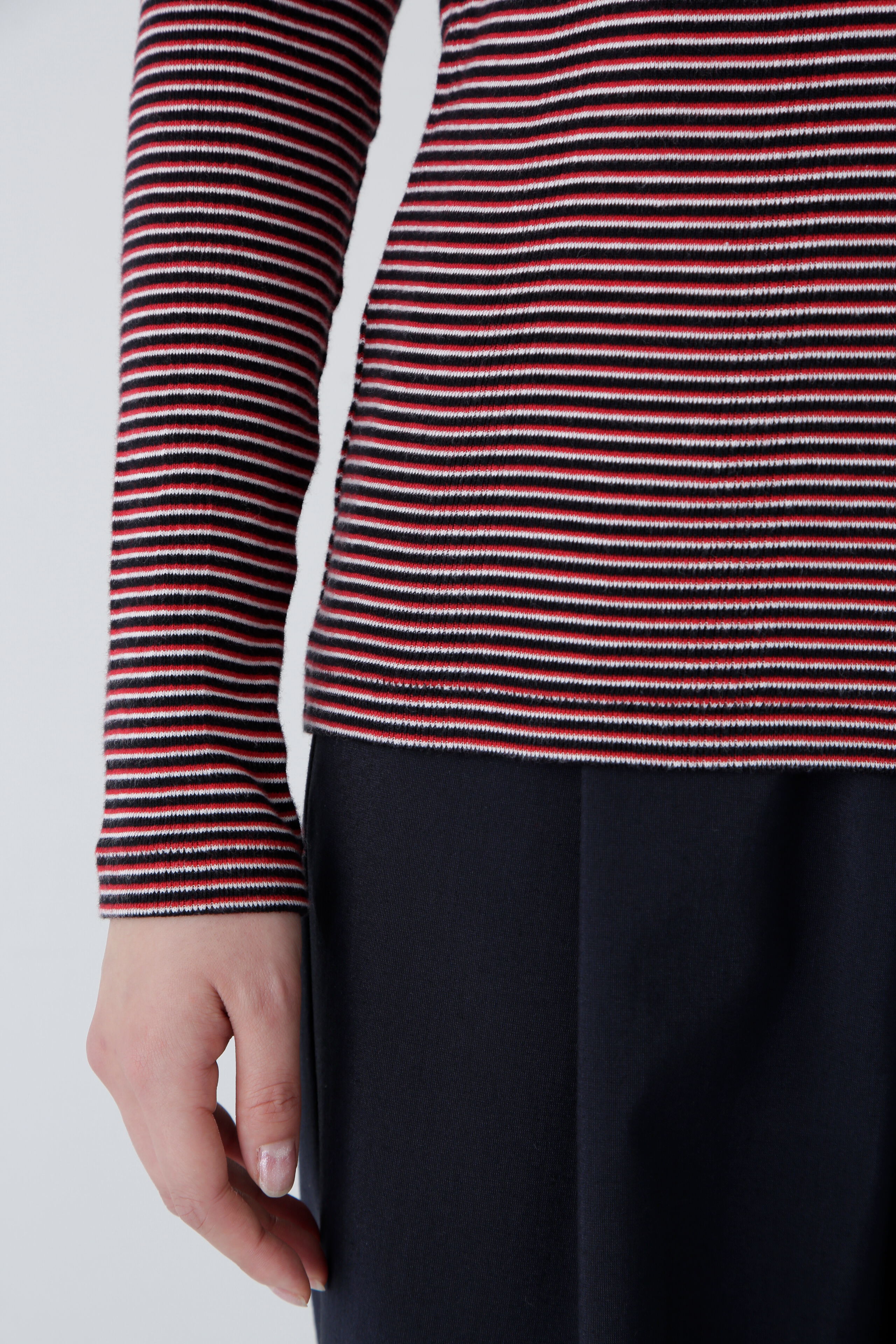  「◆パネルリブロングスリーブＴシャツ」|Tシャツ・カットソー|