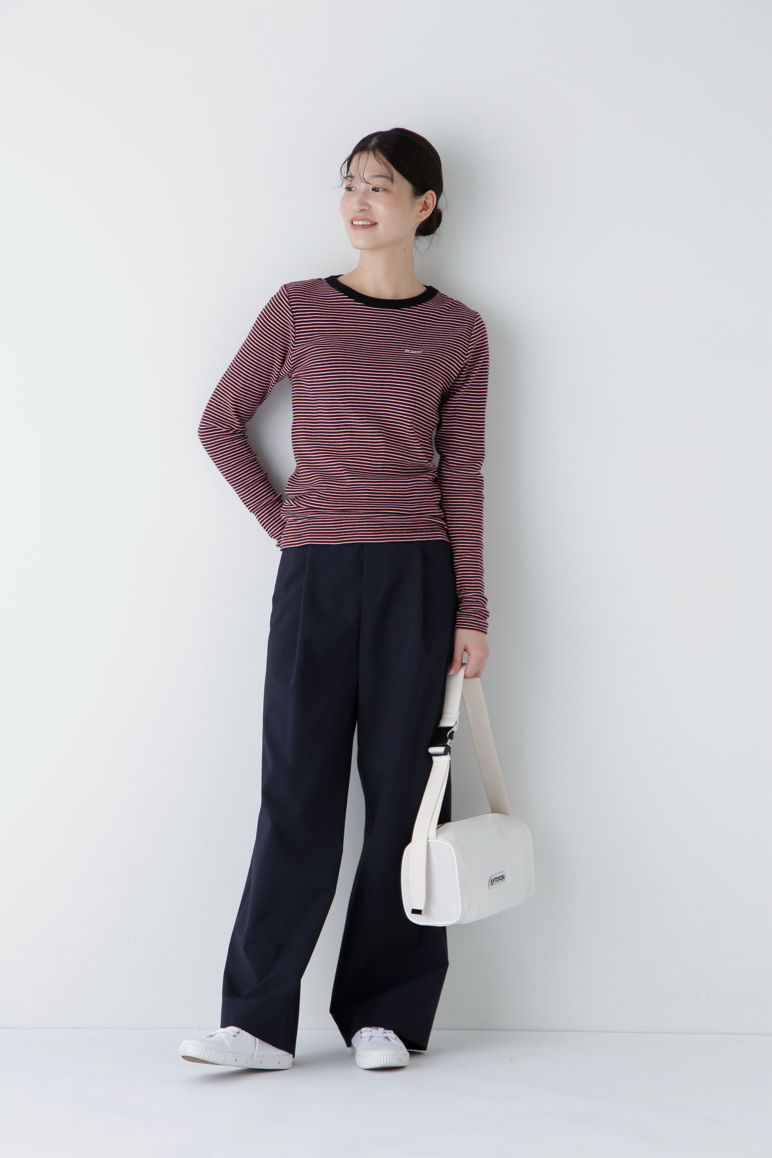  「◆パネルリブロングスリーブＴシャツ」|Tシャツ・カットソー|