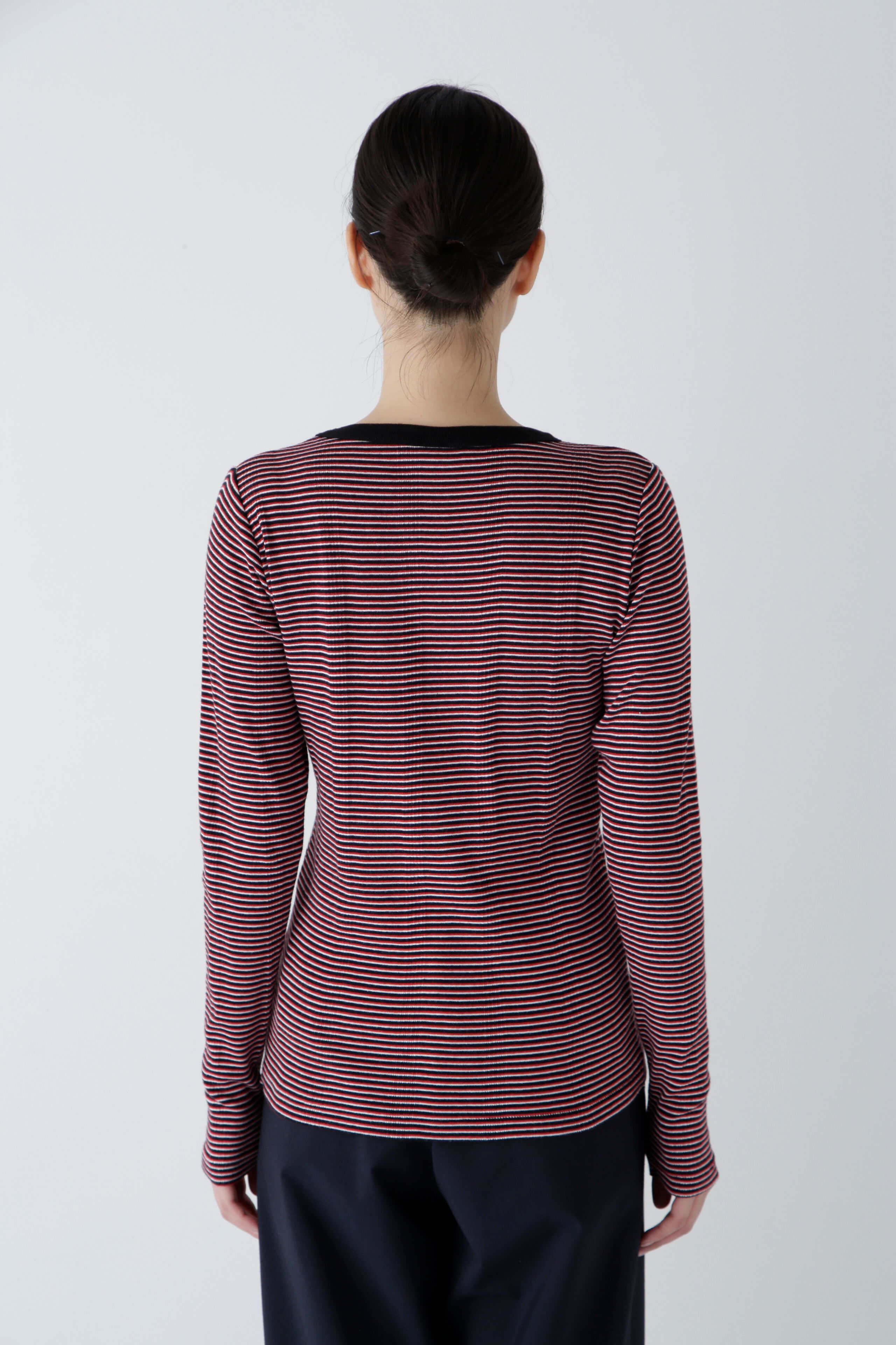  「◆パネルリブロングスリーブＴシャツ」|Tシャツ・カットソー|