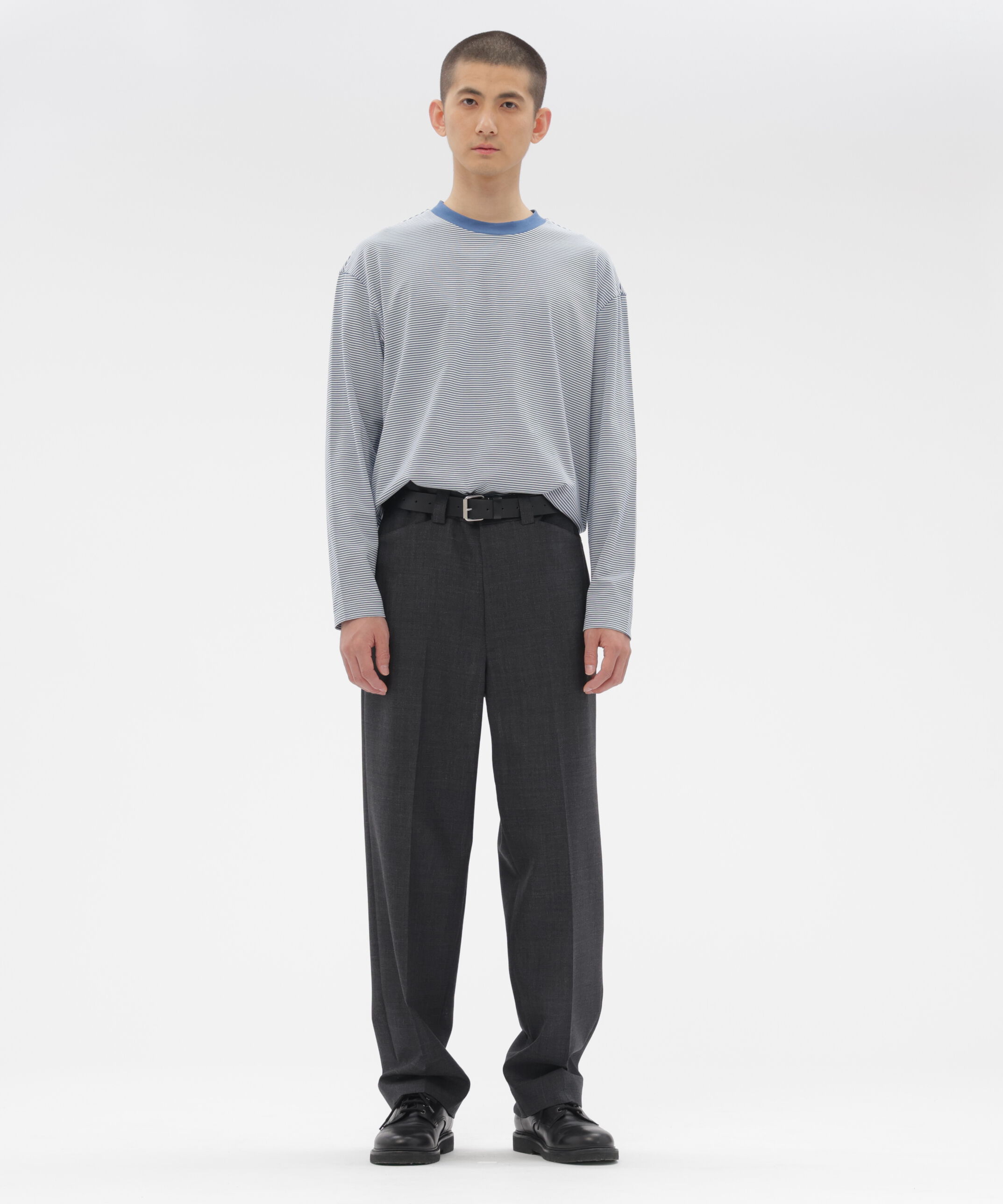 MARGARET HOWELL「COTTON STRIPE JERSEY TOP」|Tシャツ・カットソー|