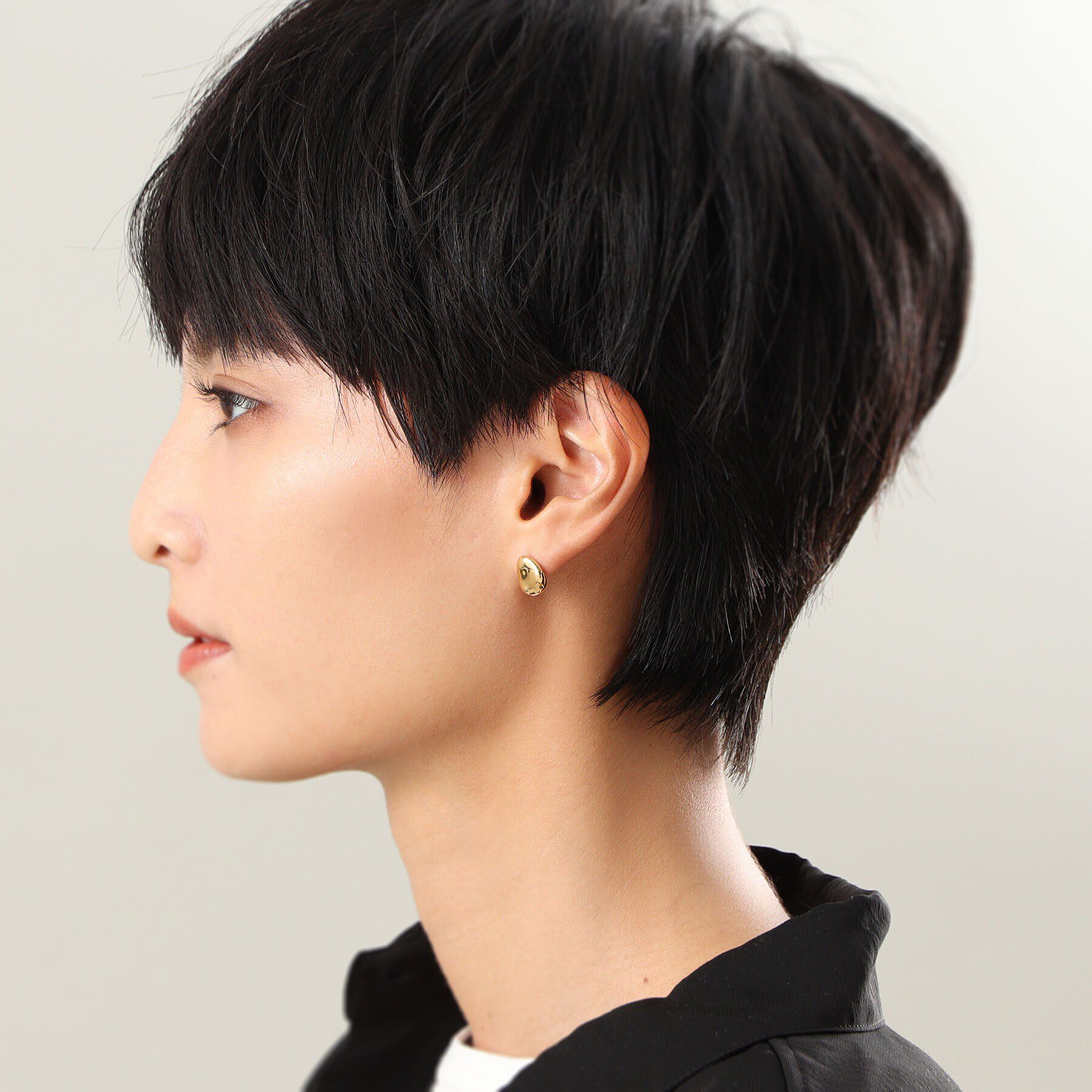 COCOSHNIK ONKITSCH「シルバー ニュアンスピアス ドロップ GP」|ピアス|